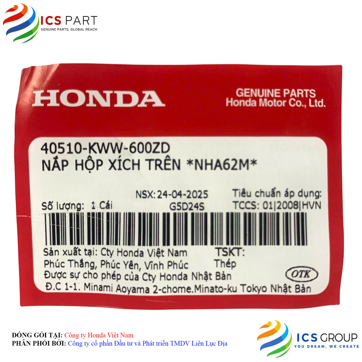 NẮP HỘP XÍCH TRÊN *NHA62M* - Ảnh 2