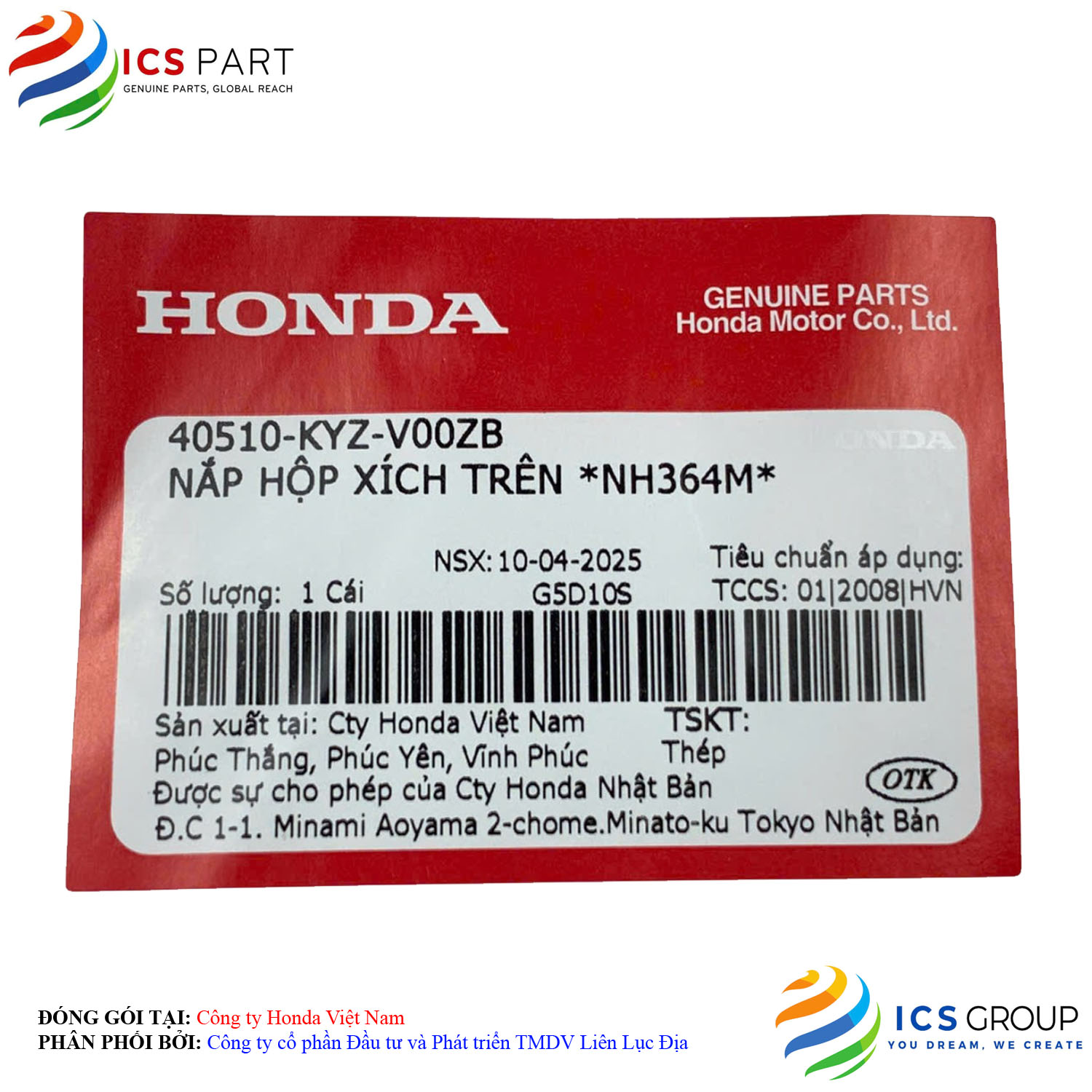 NẮP HỘP XÍCH TRÊN *NH364M* - Ảnh 2