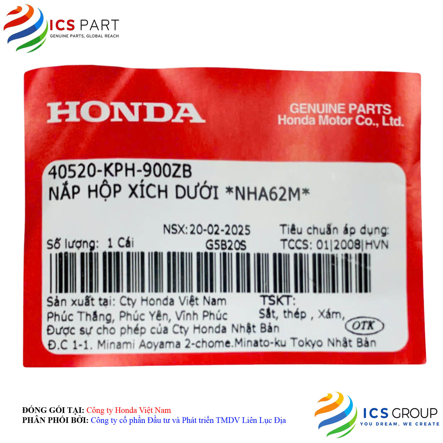 NẮP HỘP XÍCH DƯỚI *NHA62M* - Ảnh 2
