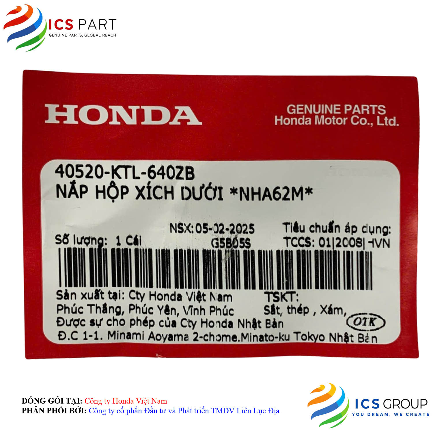 NẮP HỘP XÍCH DƯỚI *NHA62M* - Ảnh 2