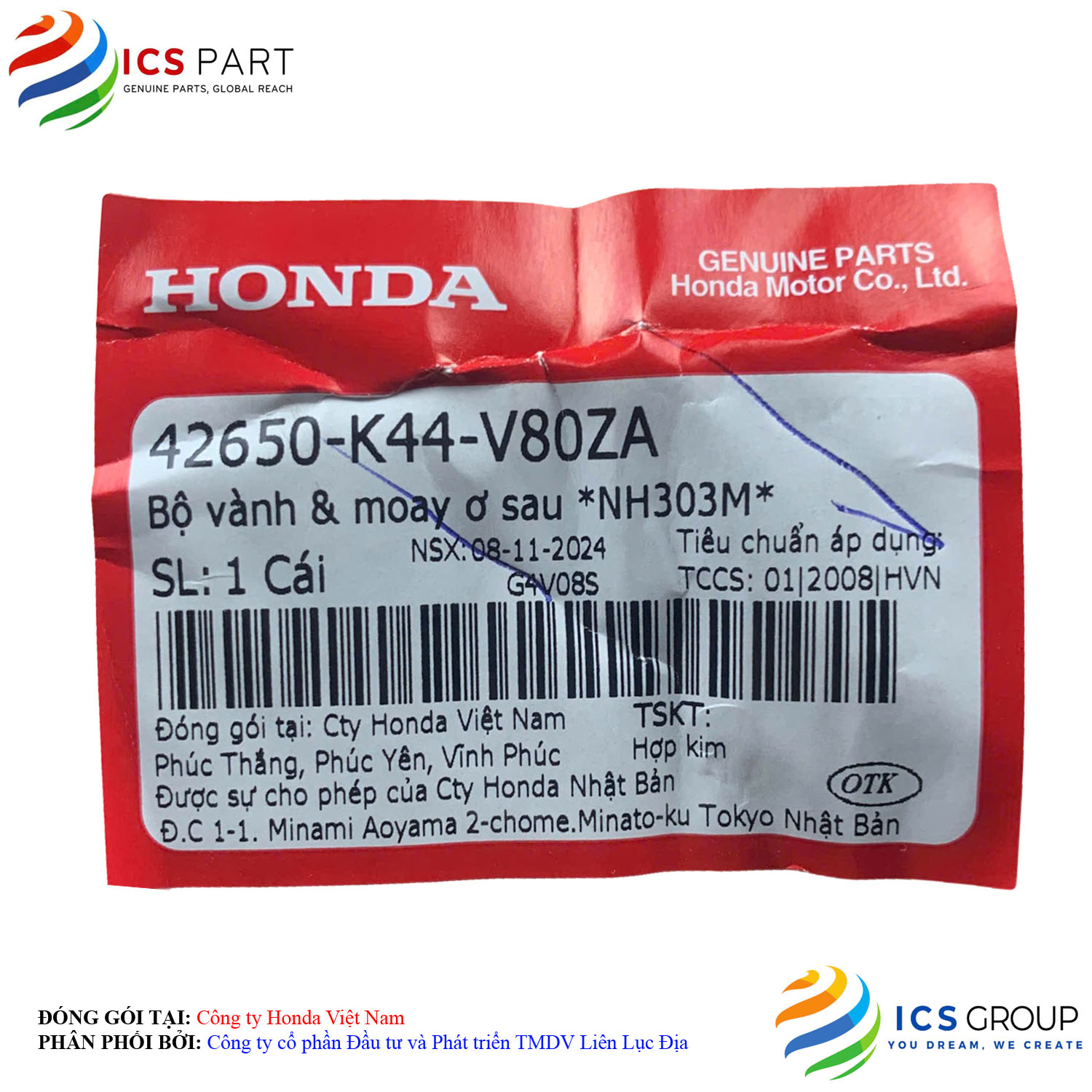 BỘ VÀNH & MOAY Ơ SAU *NH303M* - Ảnh 2