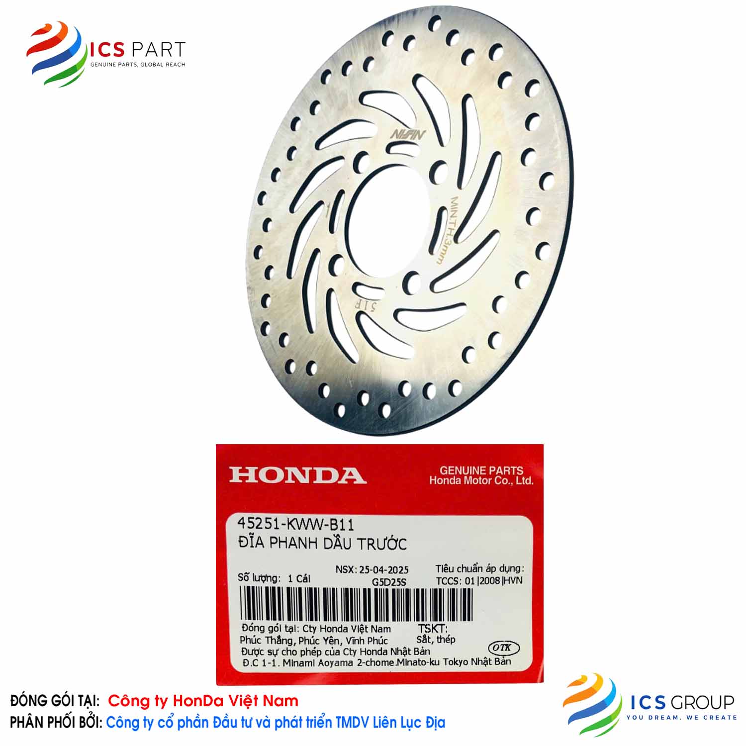 ĐĨA PHANH DẦU TRƯỚC - Ảnh 3