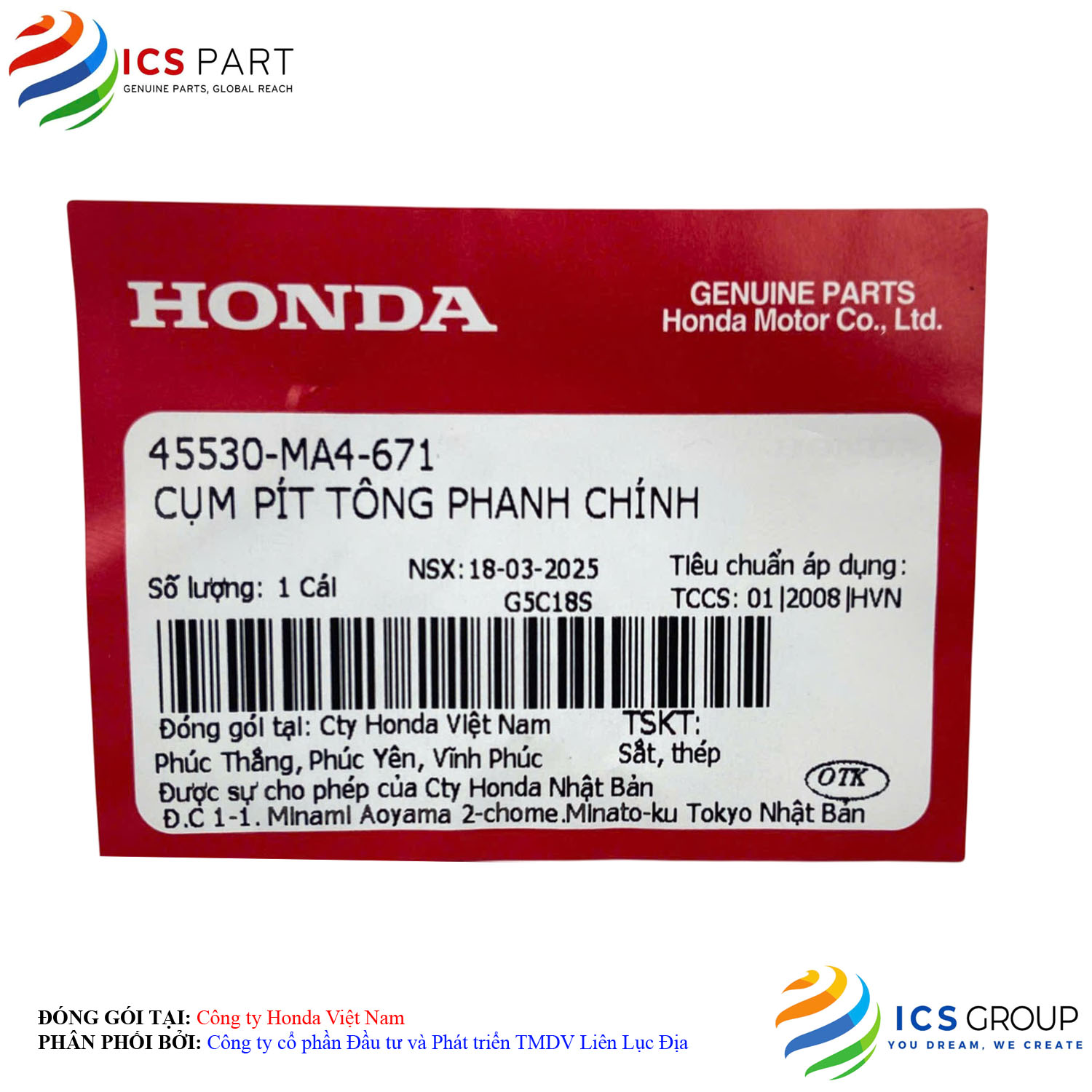 CỤM PÍT TÔNG PHANH CHÍNH - Ảnh 2