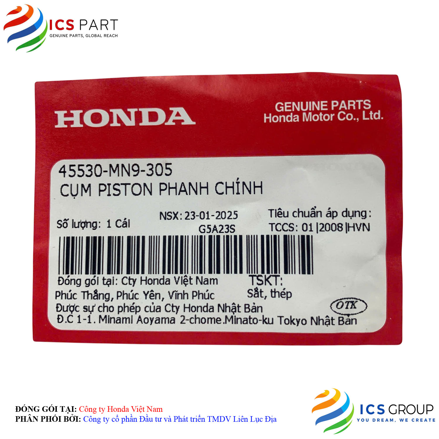 CỤM PISTON PHANH CHÍNH - Ảnh 2
