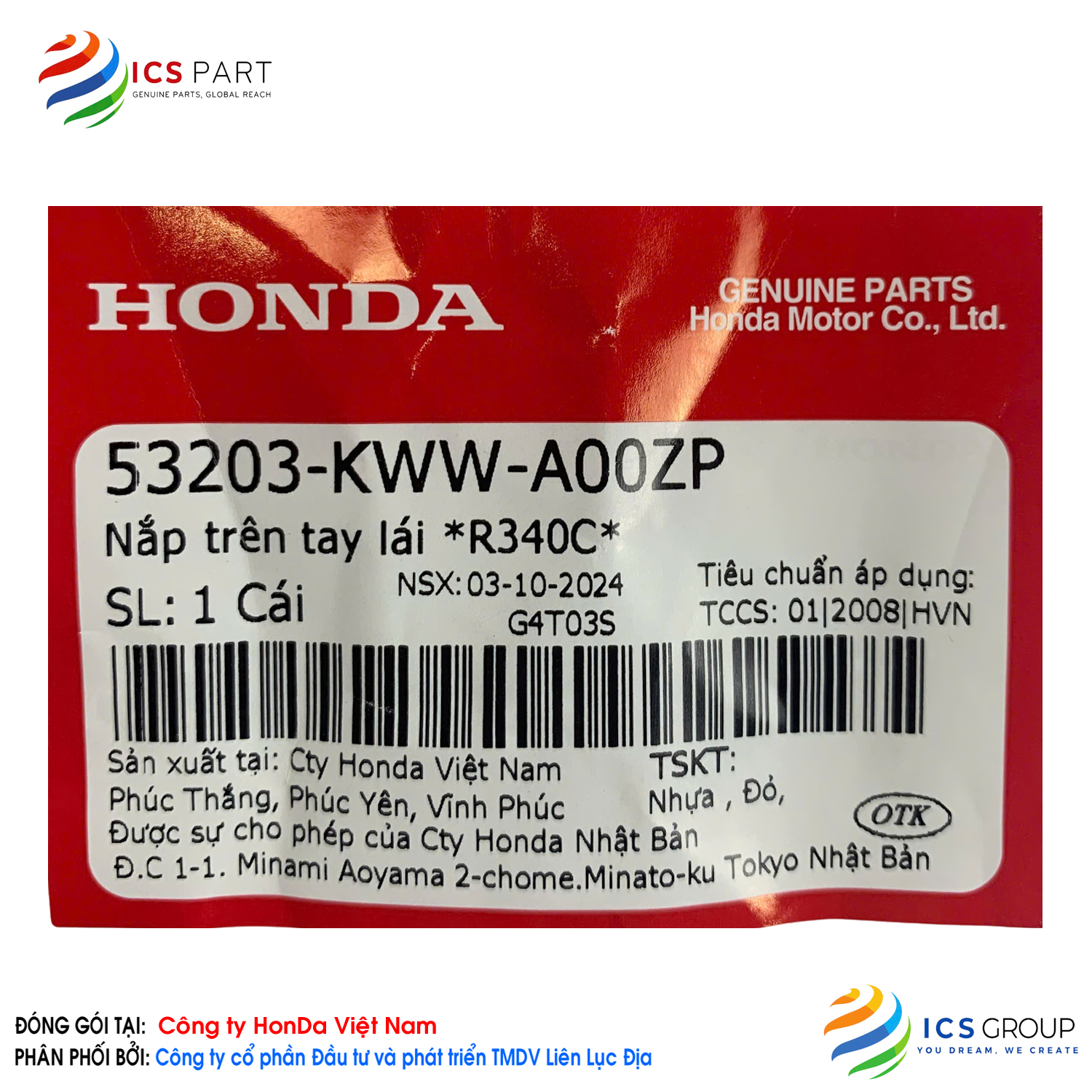 NẮP TRÊN TAY LÁI *R340C* - Ảnh 2