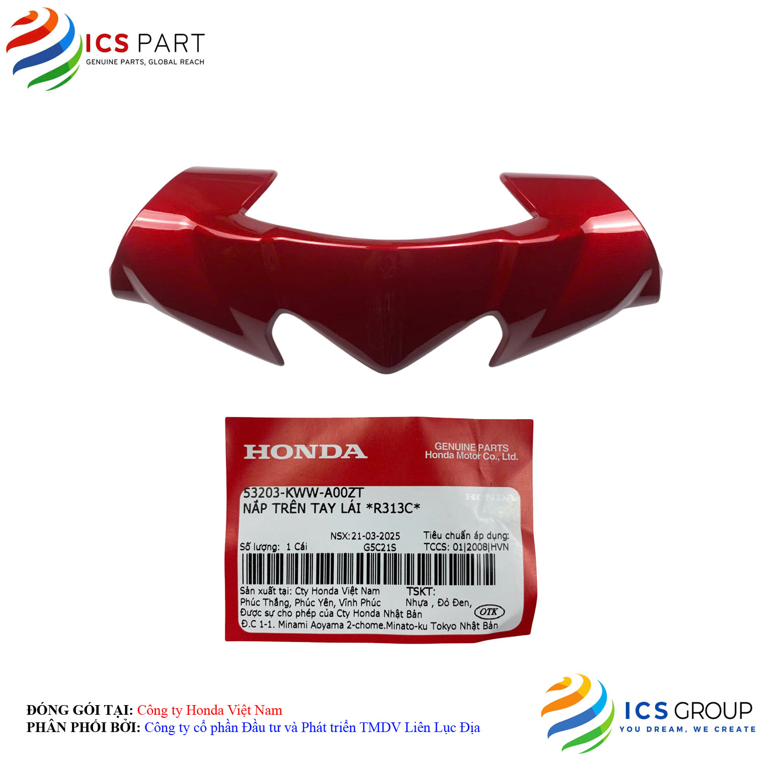 NẮP TRÊN TAY LÁI *R313C*