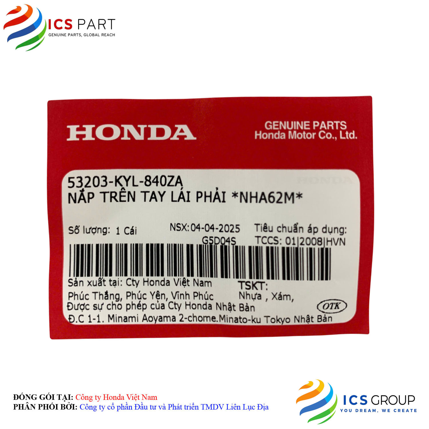 NẮP TRÊN TAY LÁI PHẢI *NHA62M* - Ảnh 2