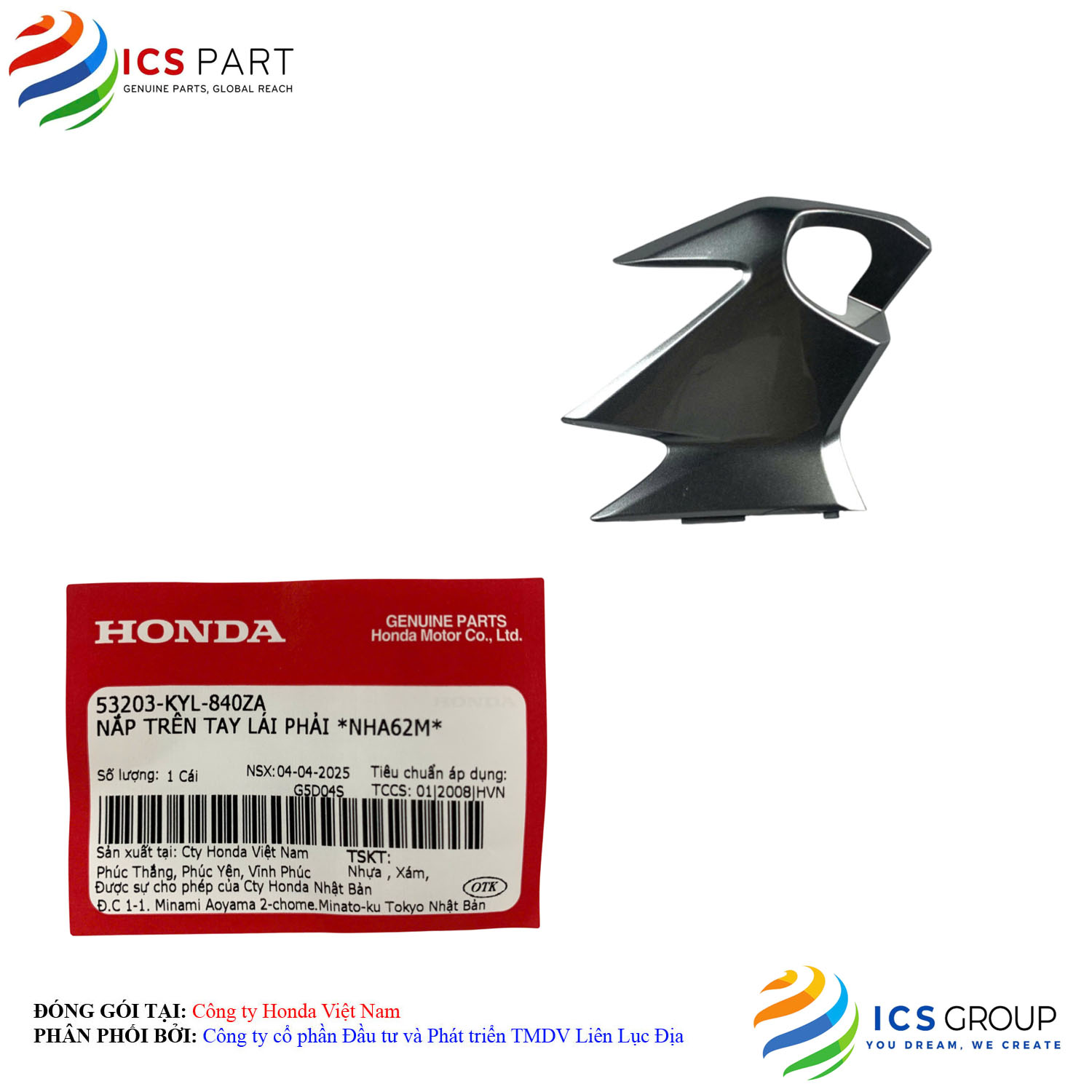 NẮP TRÊN TAY LÁI PHẢI *NHA62M*