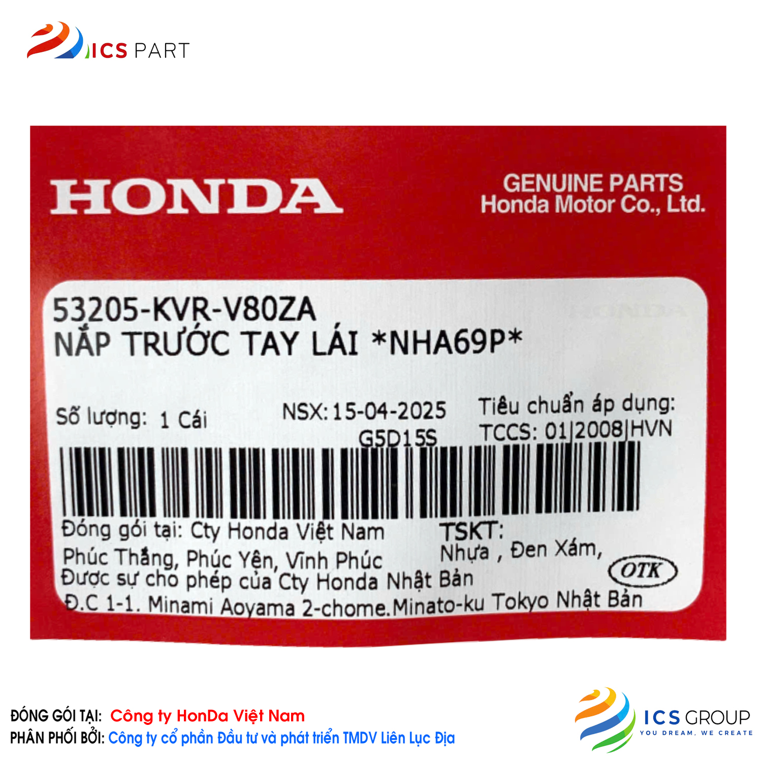 NẮP TRƯỚC TAY LÁI *NHA69P* - Ảnh 2