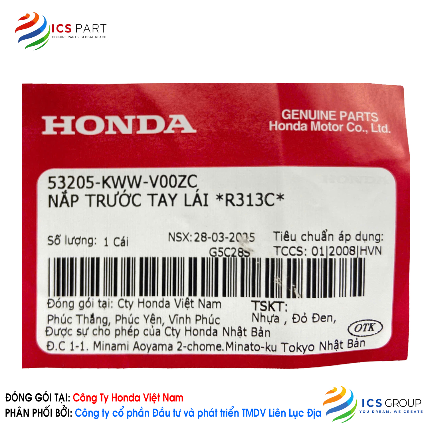 NẮP TRƯỚC TAY LÁI *R313C* - Ảnh 2