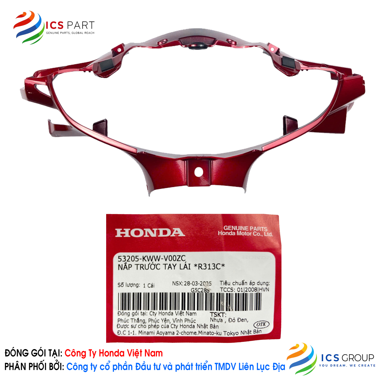 NẮP TRƯỚC TAY LÁI *R313C*