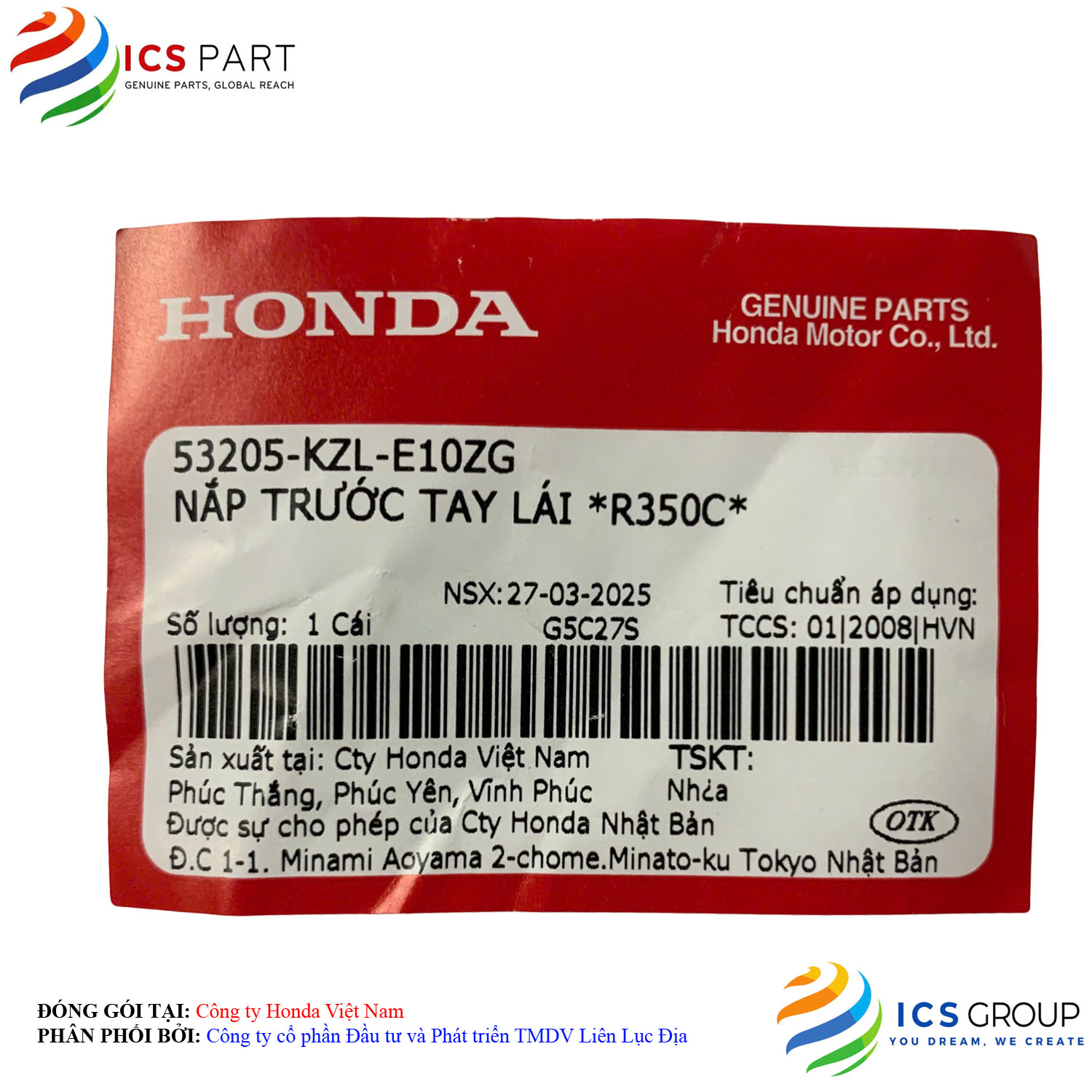NẮP TRƯỚC TAY LÁI *R350C* - Ảnh 2