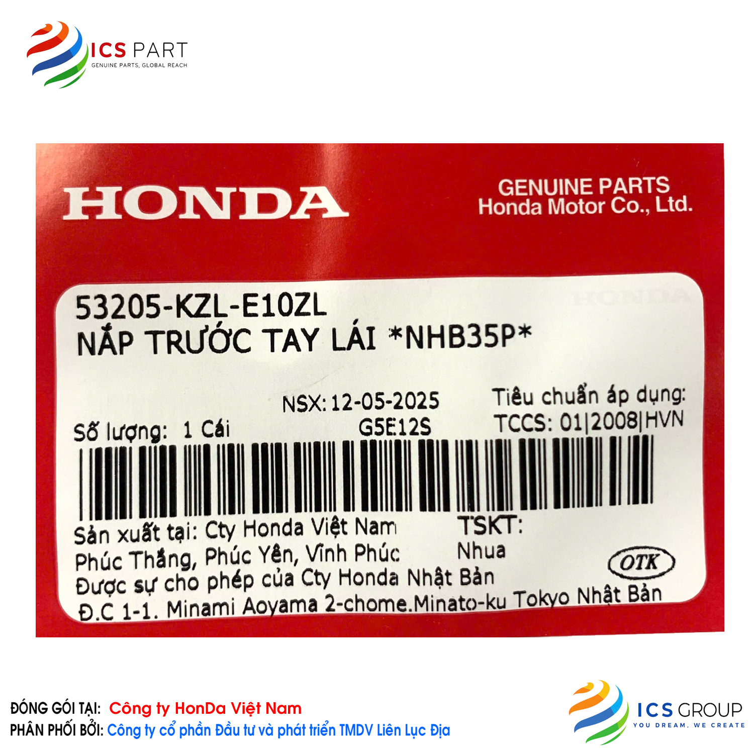 NẮP TRƯỚC TAY LÁI *NHB35P* - Ảnh 2