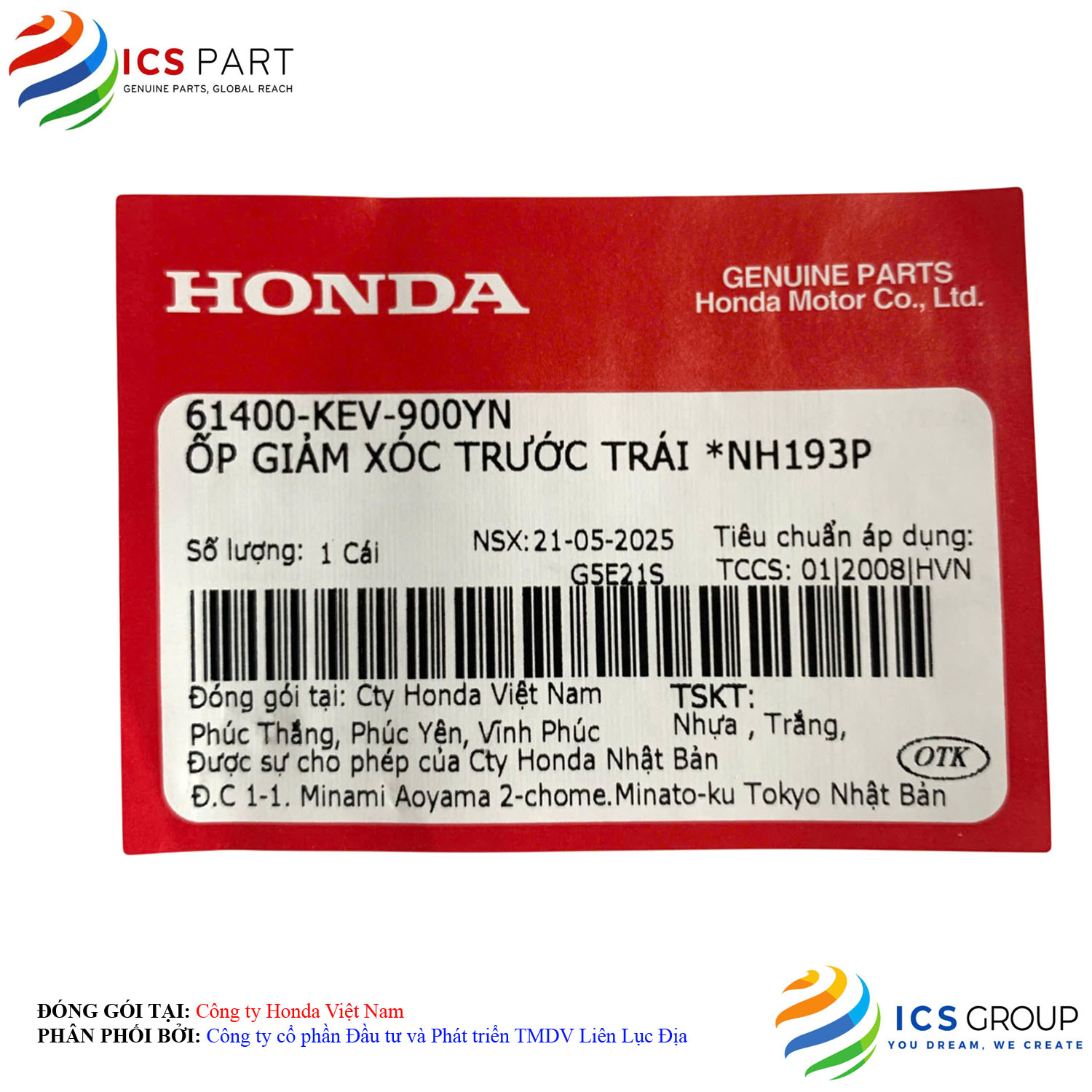 ỐP GIẢM XÓC TRƯỚC TRÁI *NH193P - Ảnh 2