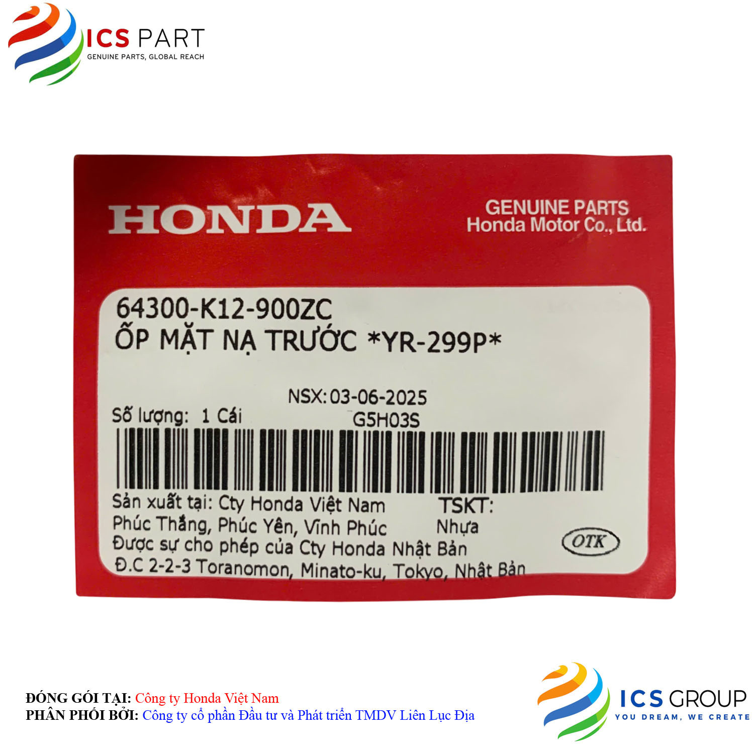 ỐP MẶT NẠ TRƯỚC *YR-299P* - Ảnh 2
