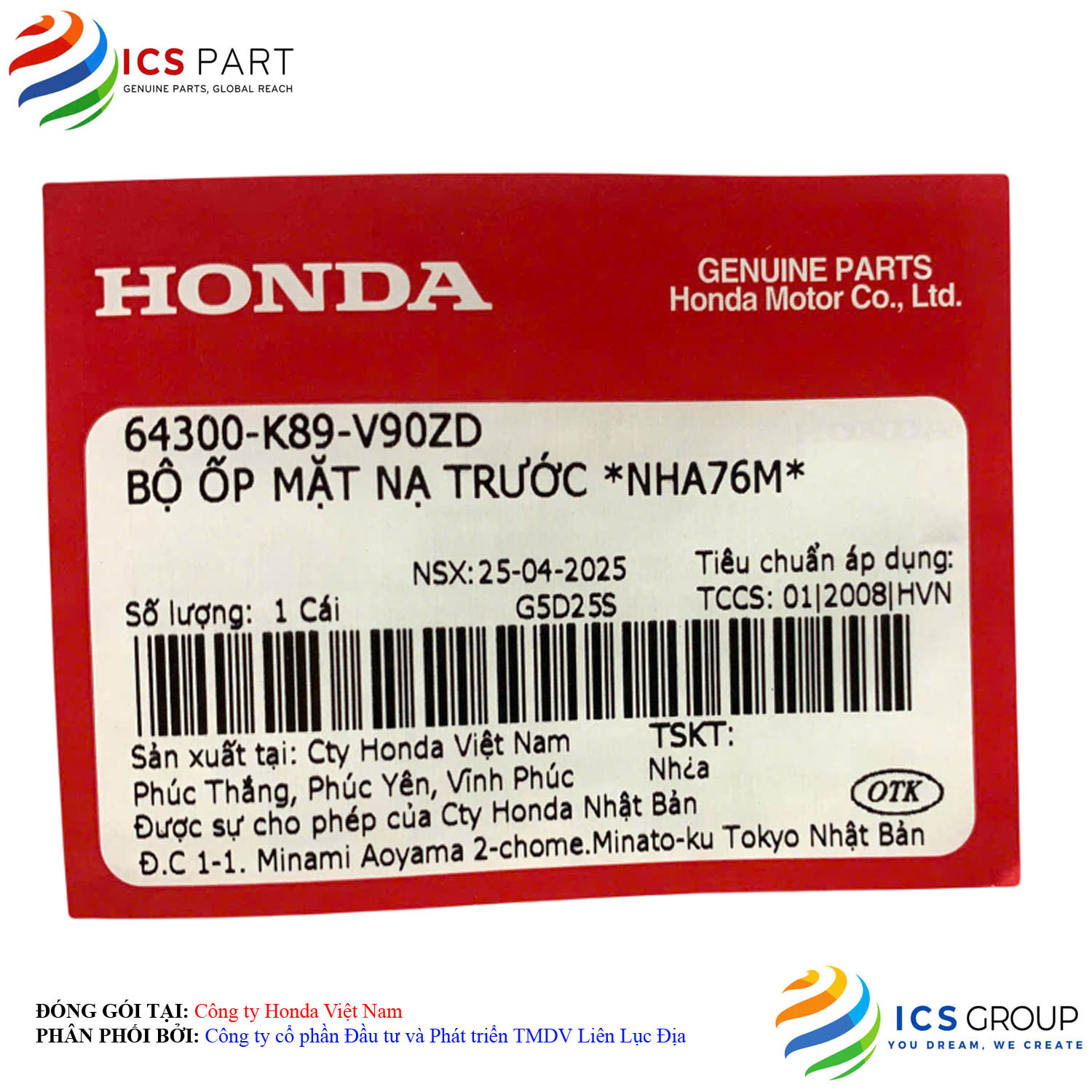 BỘ ỐP MẶT NẠ TRƯỚC *NHA76M* - Ảnh 2