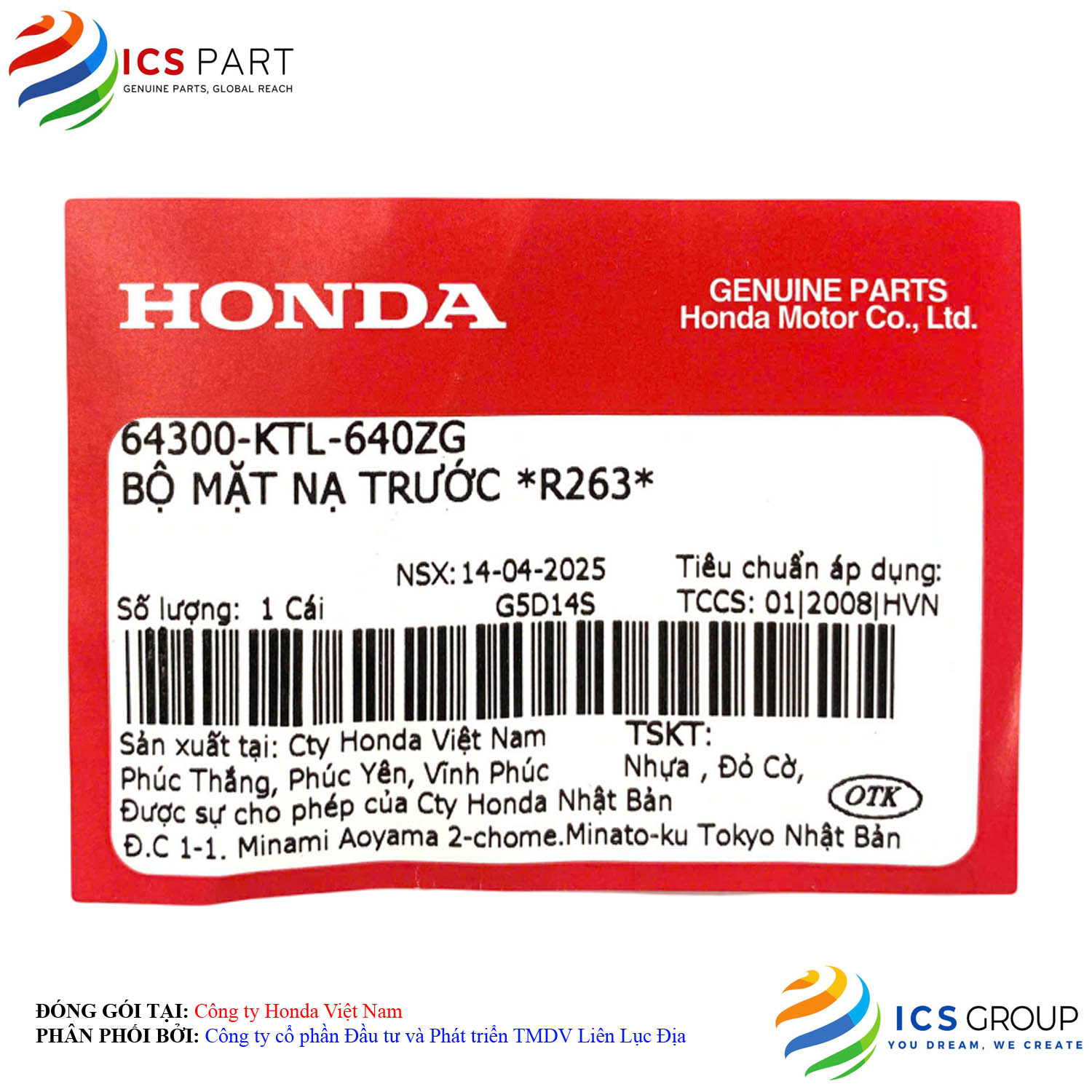 BỘ MẶT NẠ TRƯỚC *R263* - Ảnh 2