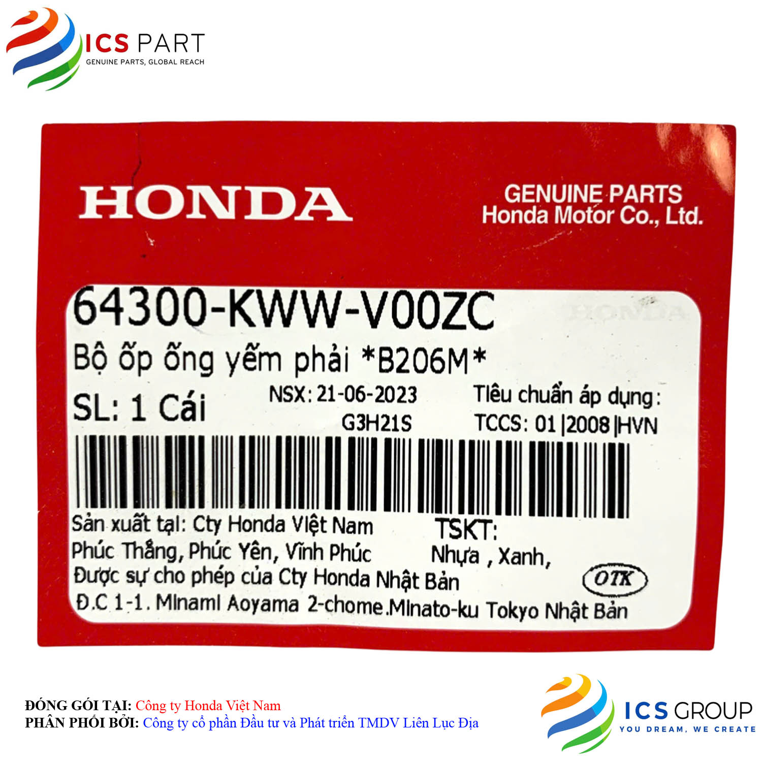 BỘ ỐP ỐNG YẾM PHẢI *B206M* - Ảnh 2