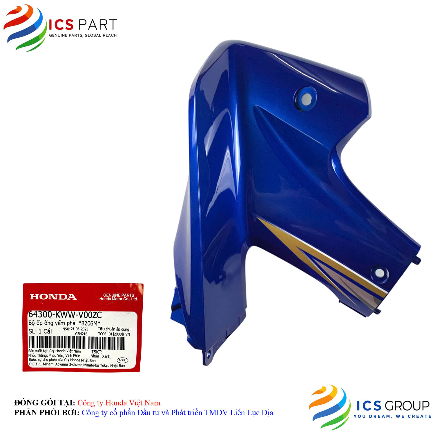 BỘ ỐP ỐNG YẾM PHẢI *B206M*