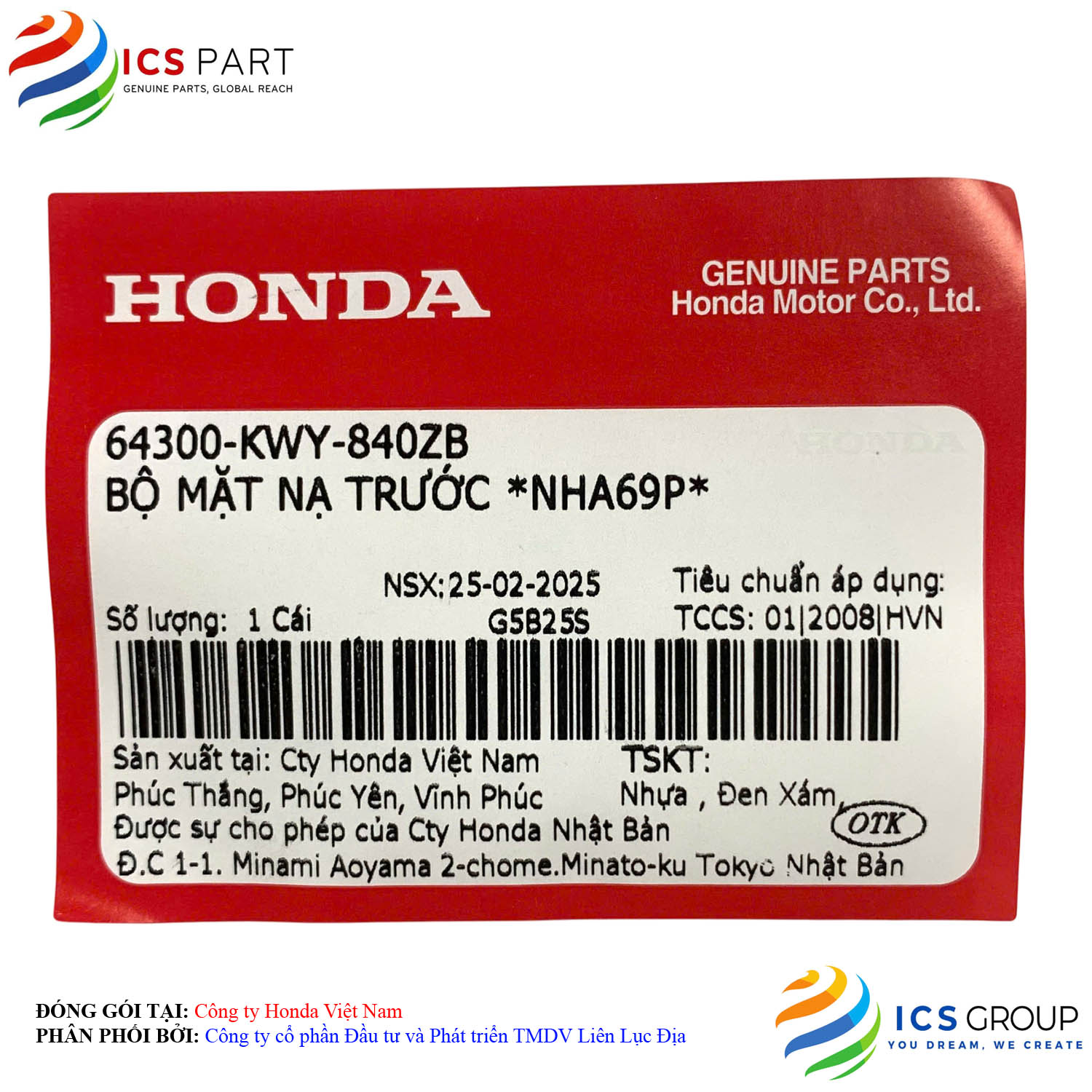 BỘ MẶT NẠ TRƯỚC *NHA69P* - Ảnh 2