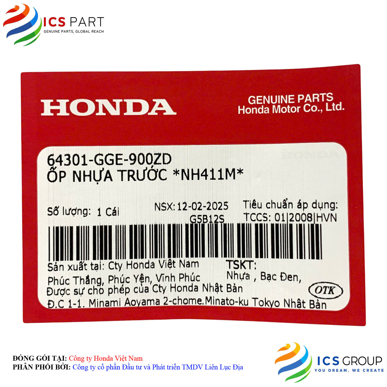 ỐP NHỰA TRƯỚC *NH411M* - Ảnh 2