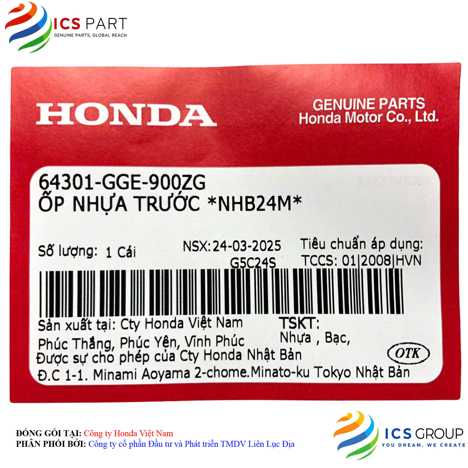 ỐP NHỰA TRƯỚC *NHB24M* - Ảnh 2