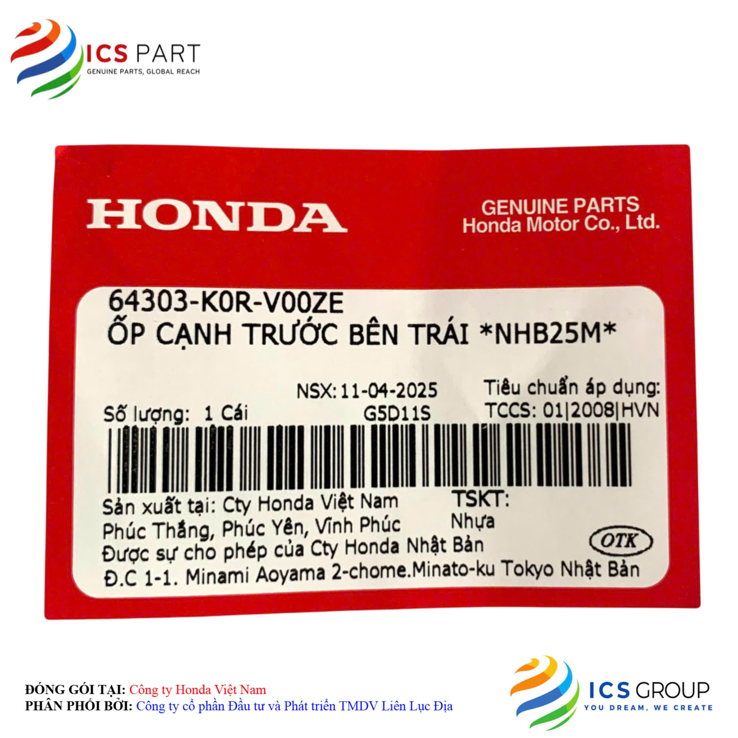 ỐP CẠNH TRƯỚC BÊN TRÁI *NHB25M* - Ảnh 2