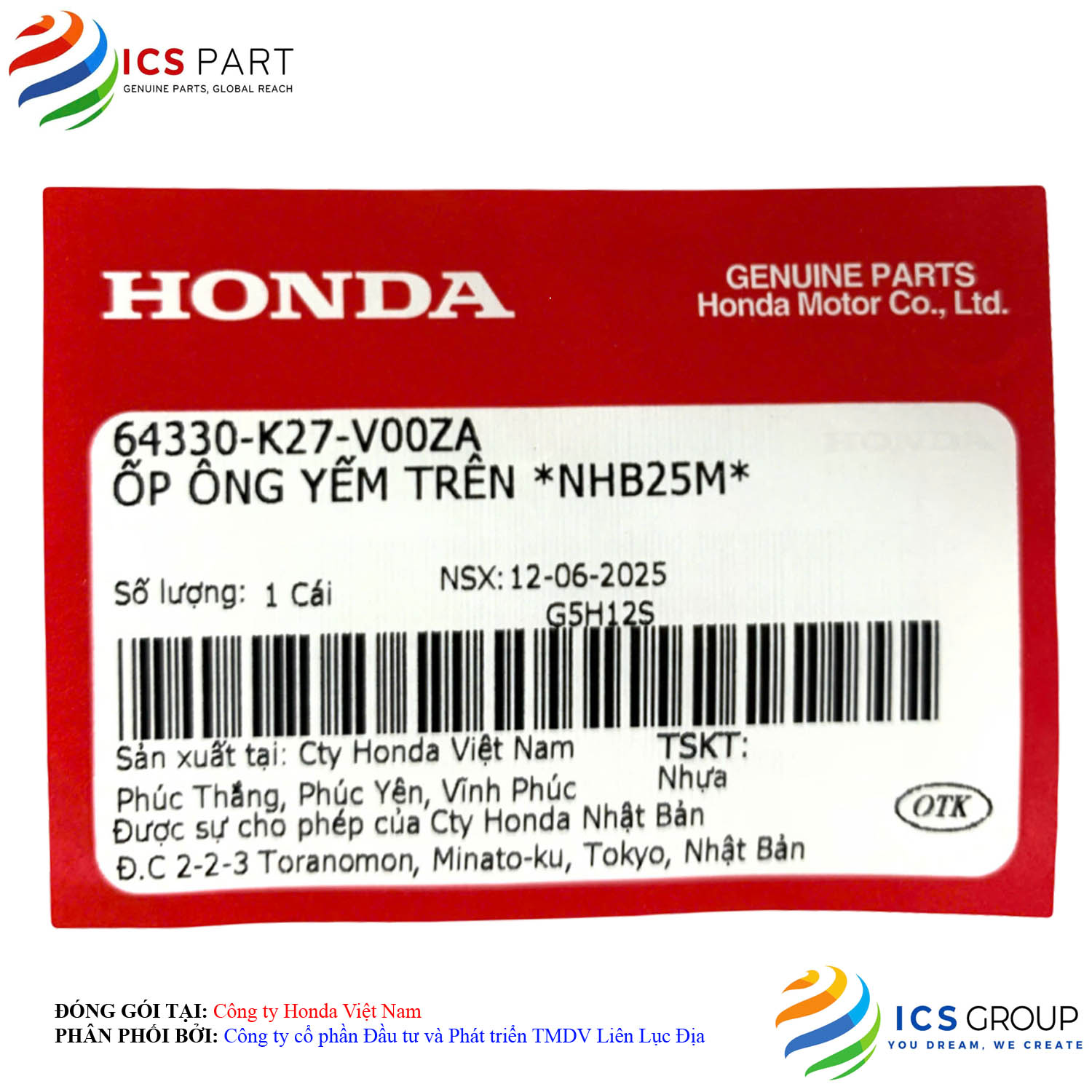 ỐP ÔNG YẾM TRÊN *NHB25M* - Ảnh 2