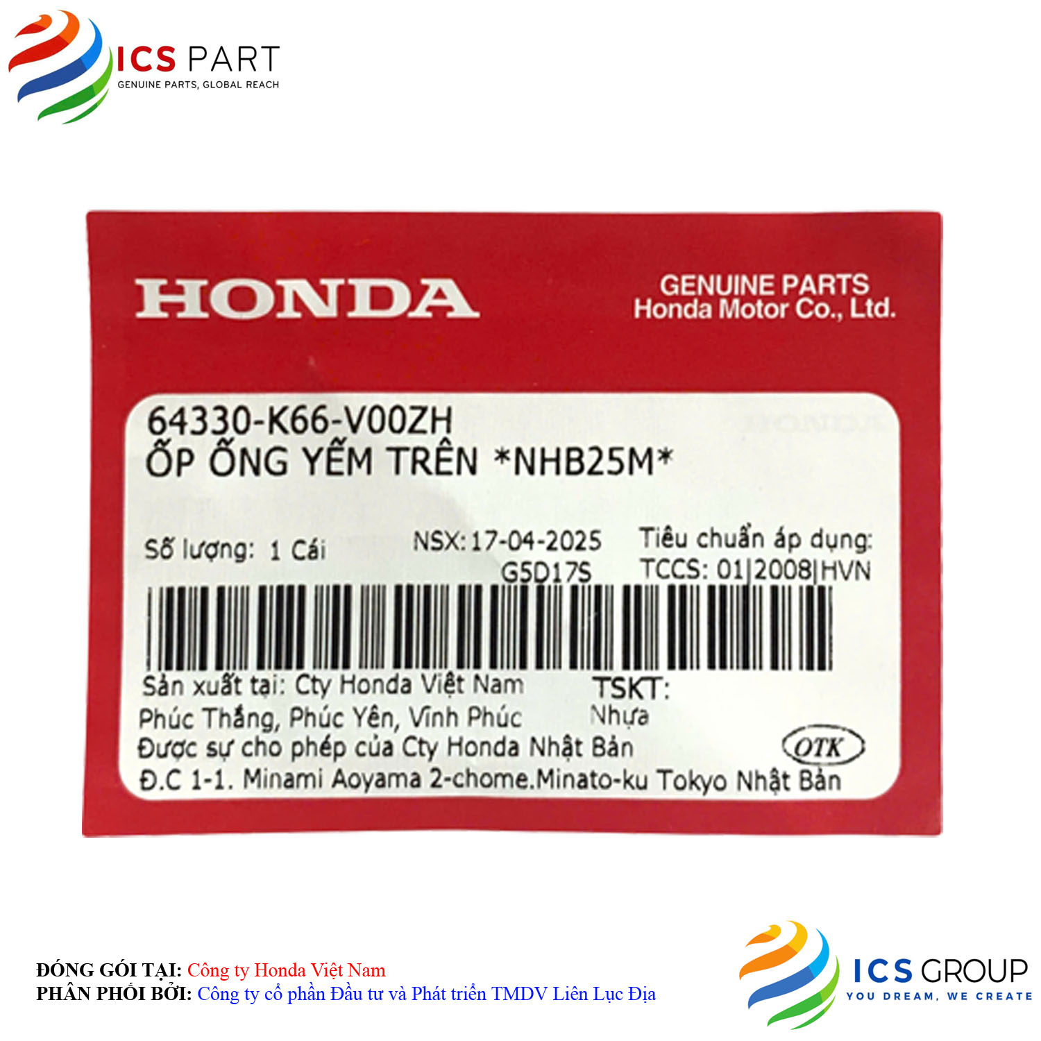 ỐP ỐNG YẾM TRÊN *NHB25M* - Ảnh 2