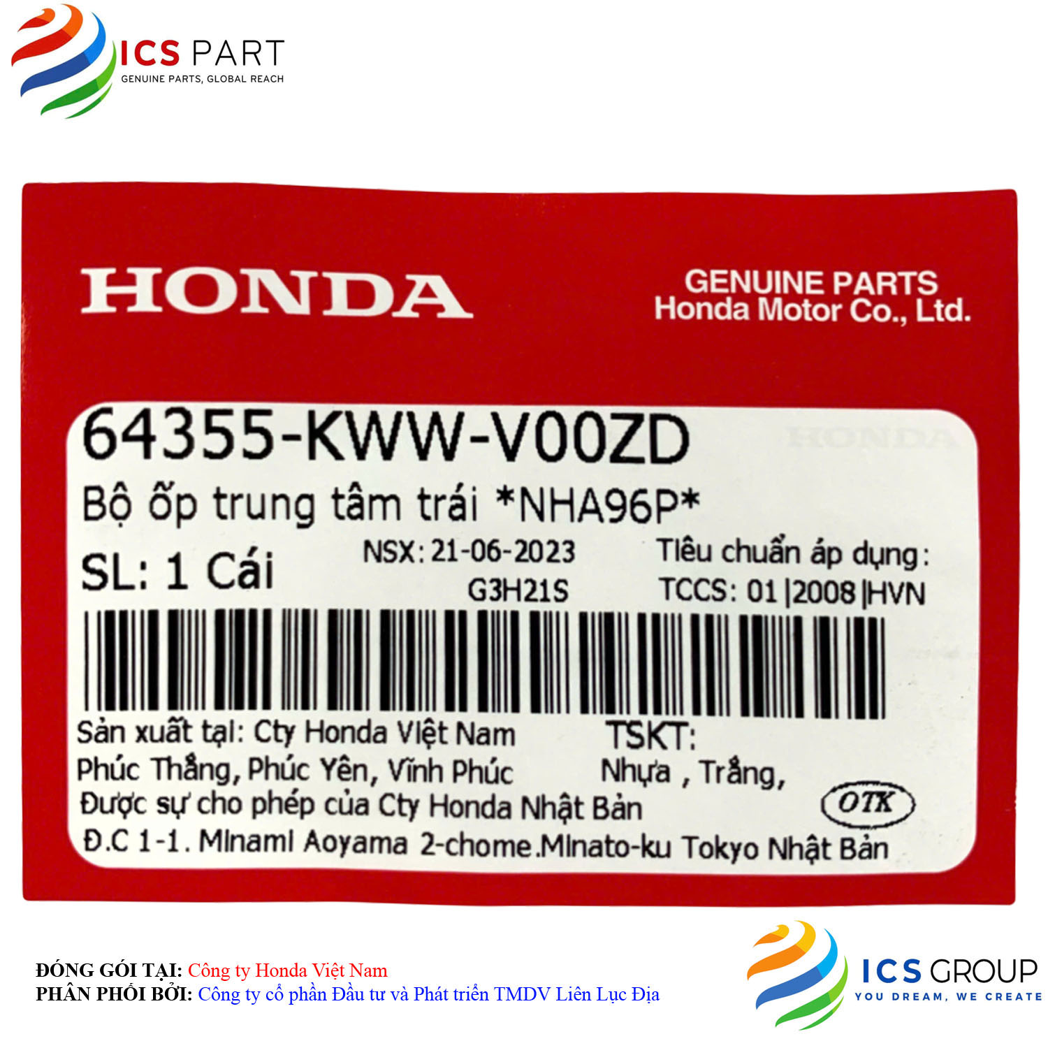 BỘ ỐP TRUNG TÂM TRÁI *NHA96P* - Ảnh 2