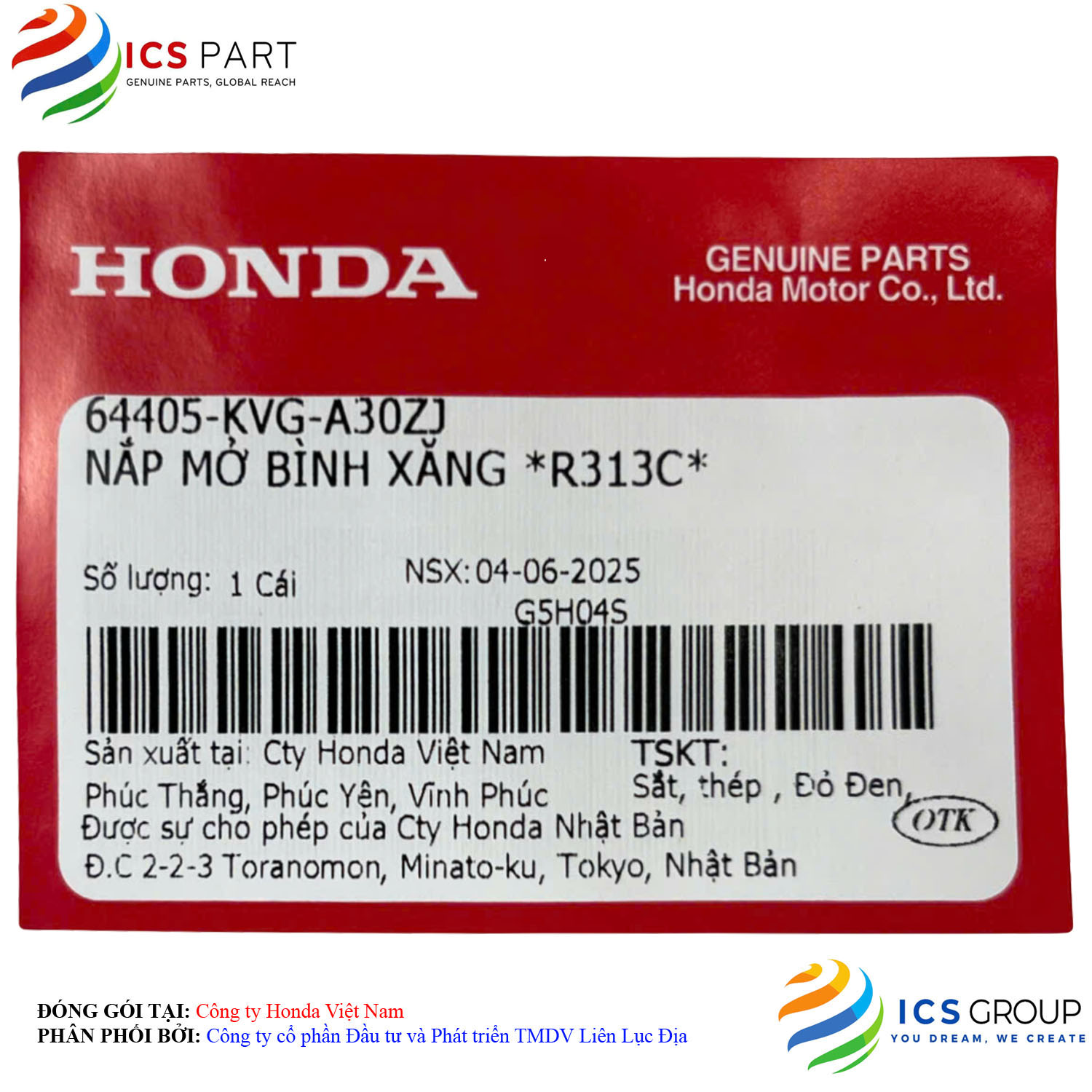 NẮP MỞ BÌNH XĂNG *R313C* - Ảnh 2