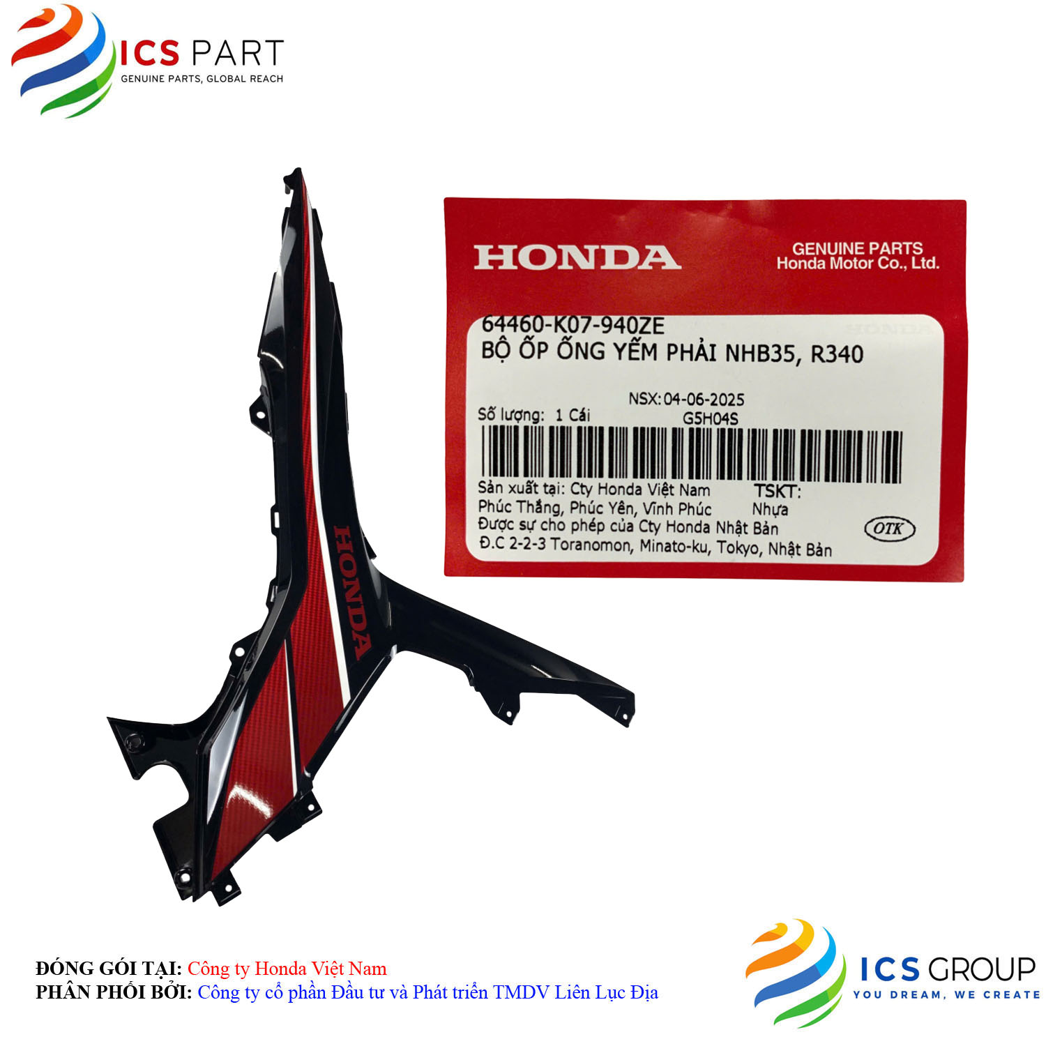 BỘ ỐP ỐNG YẾM PHẢI NHB35, R340