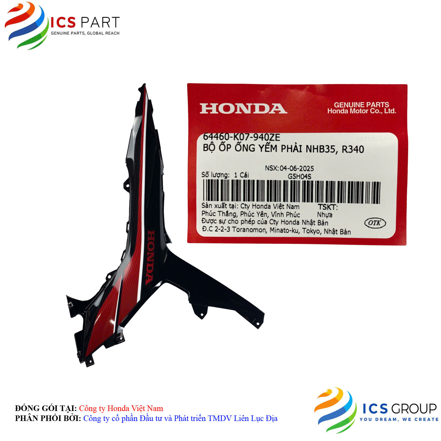 BỘ ỐP ỐNG YẾM PHẢI NHB35, R340 - Ảnh 3