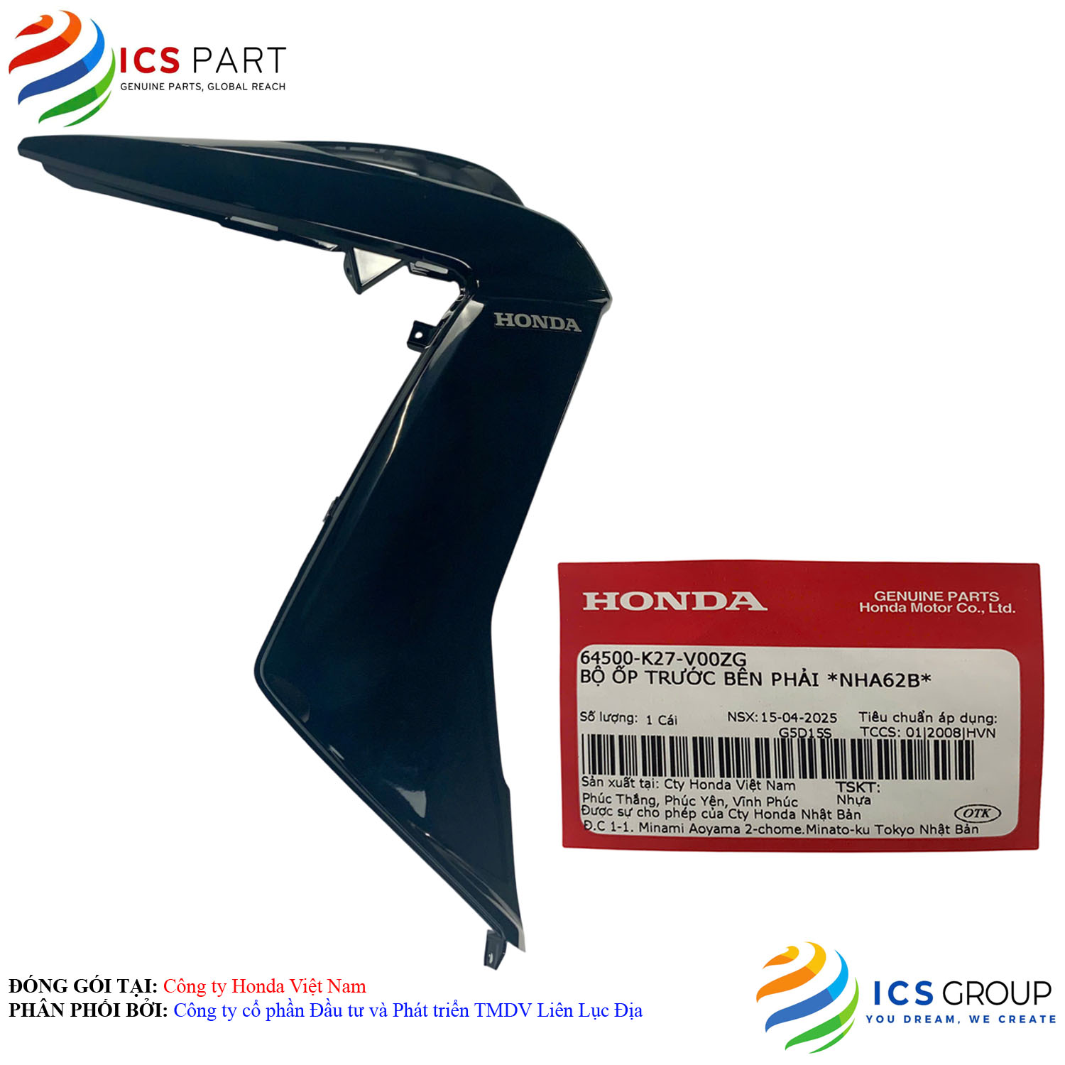 BỘ ỐP TRƯỚC BÊN PHẢI *NHA62B* - Ảnh 3