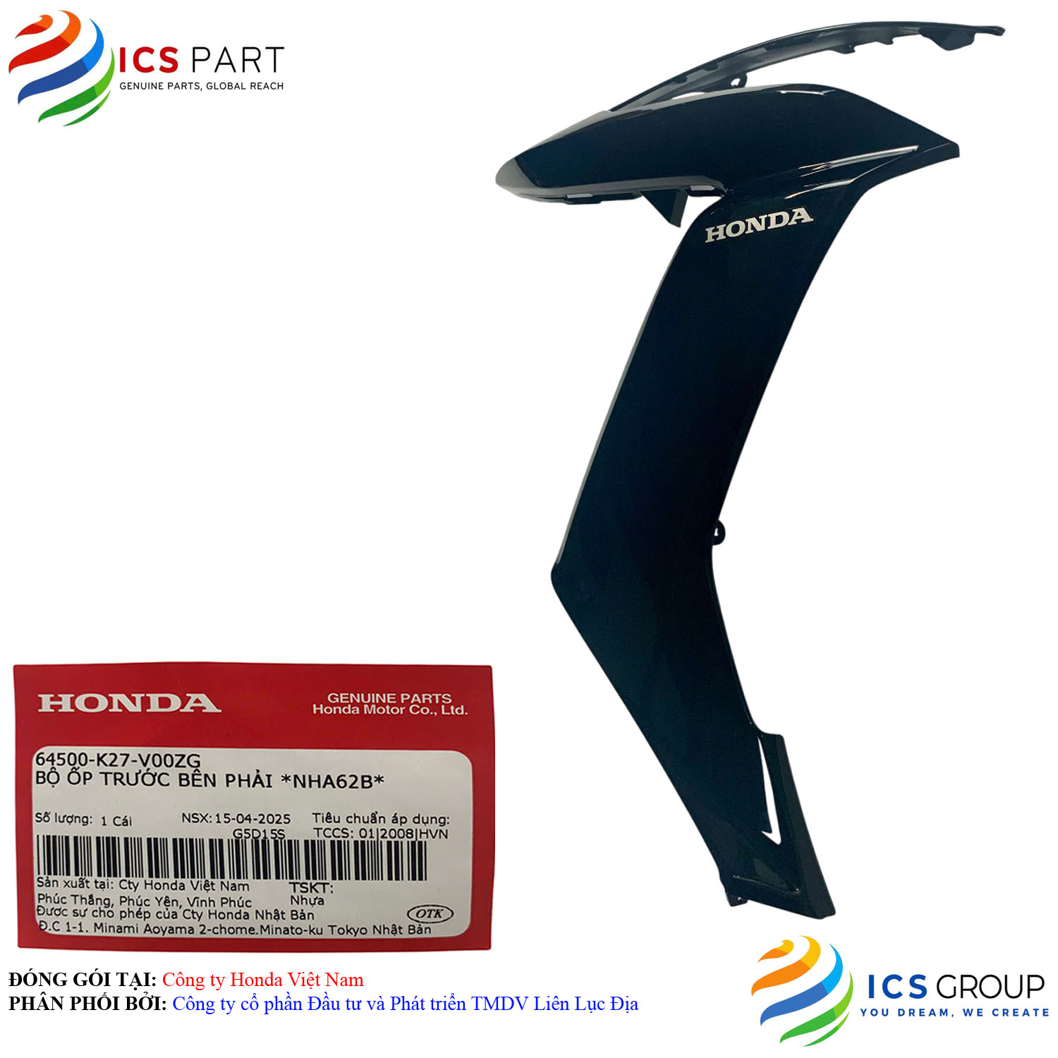 BỘ ỐP TRƯỚC BÊN PHẢI *NHA62B* - Ảnh 4