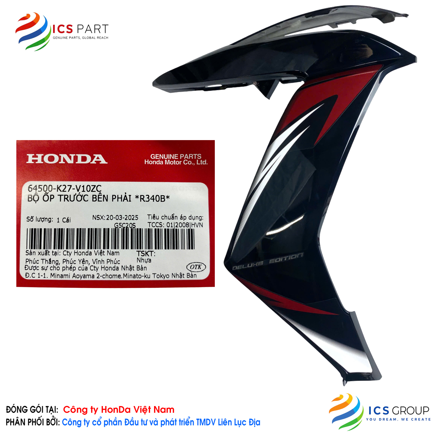 BỘ ỐP TRƯỚC BÊN PHẢI *R340B* - Ảnh 4
