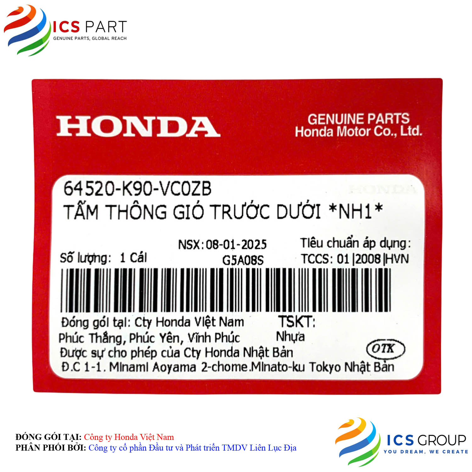 TẤM THÔNG GIÓ TRƯỚC DƯỚI *NH1* - Ảnh 2
