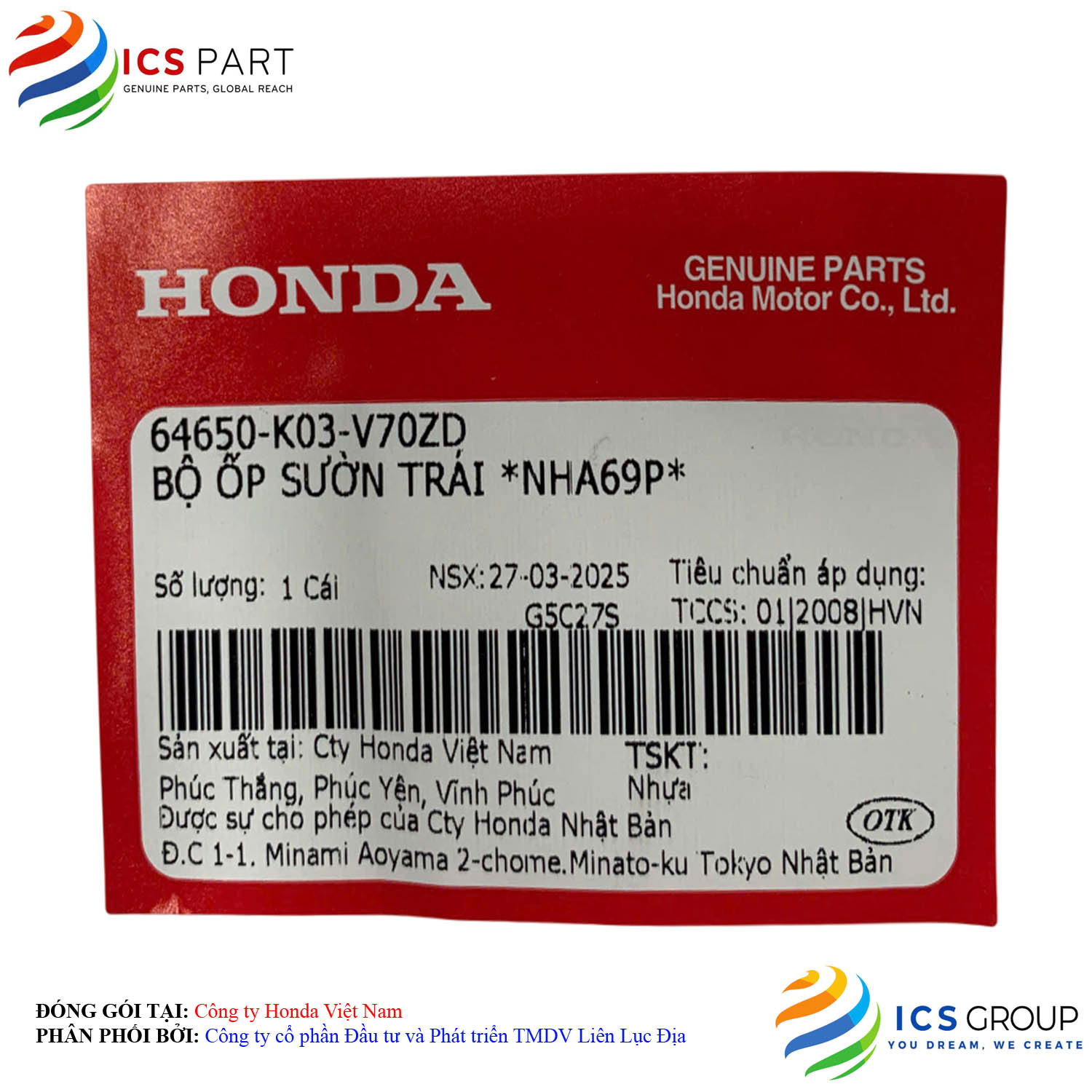 BỘ ỐP SƯỜN TRÁI *NHA69P* - Ảnh 2