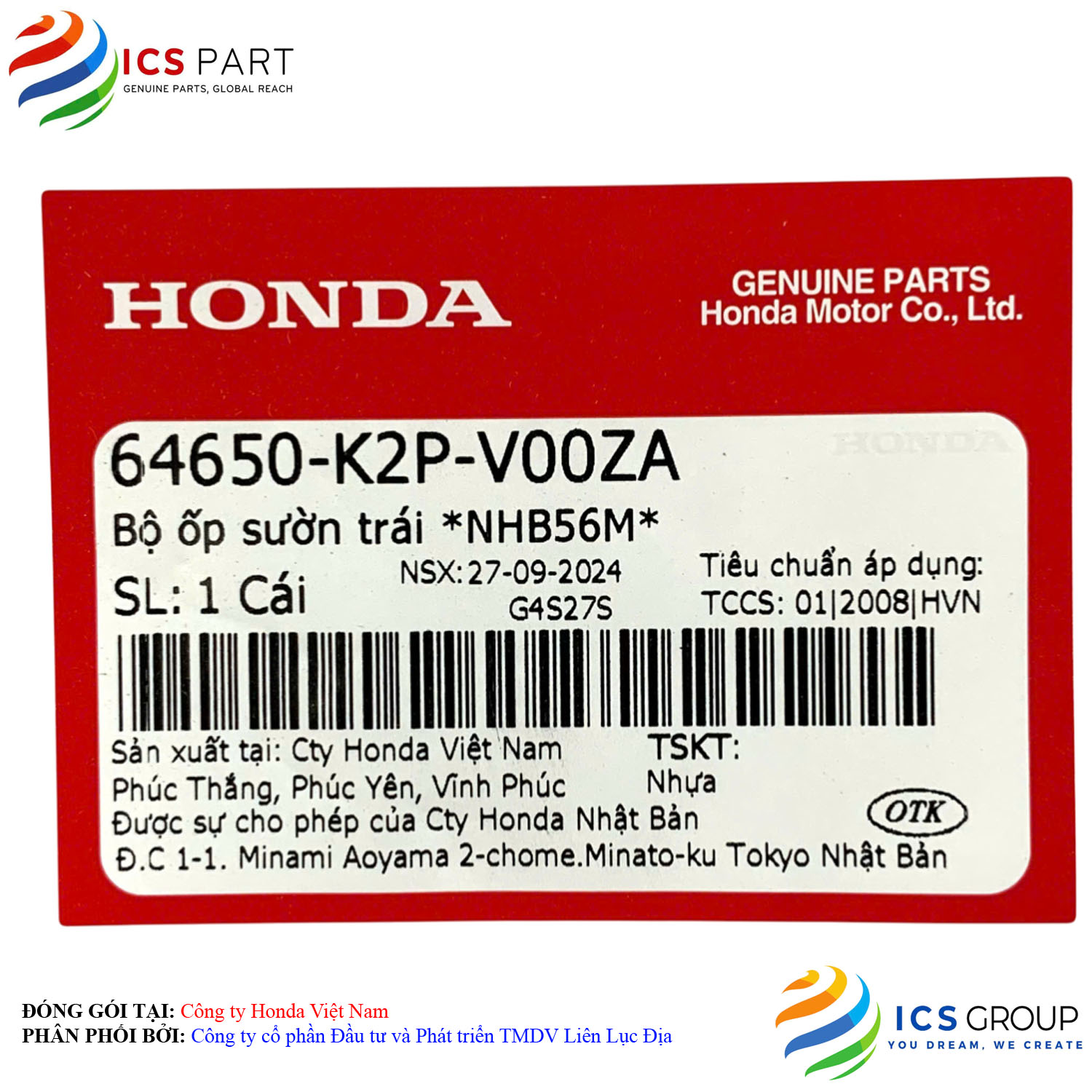 BỘ ỐP SƯỜN TRÁI *NHB56M* - Ảnh 2