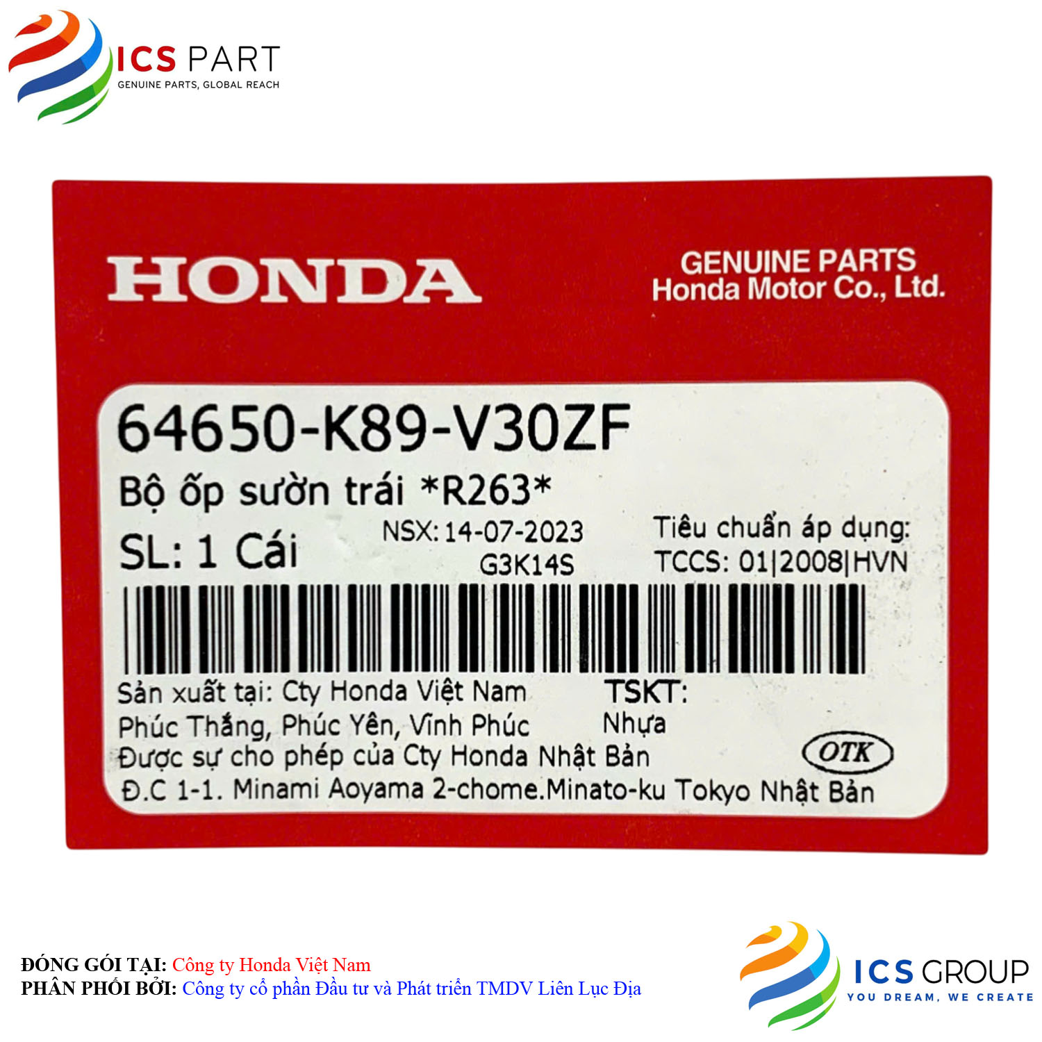 BỘ ỐP SƯỜN TRÁI *R263* - Ảnh 2