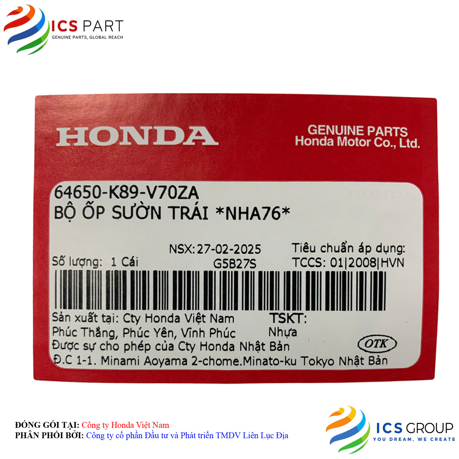 BỘ ỐP SƯỜN TRÁI *NHA76* - Ảnh 2
