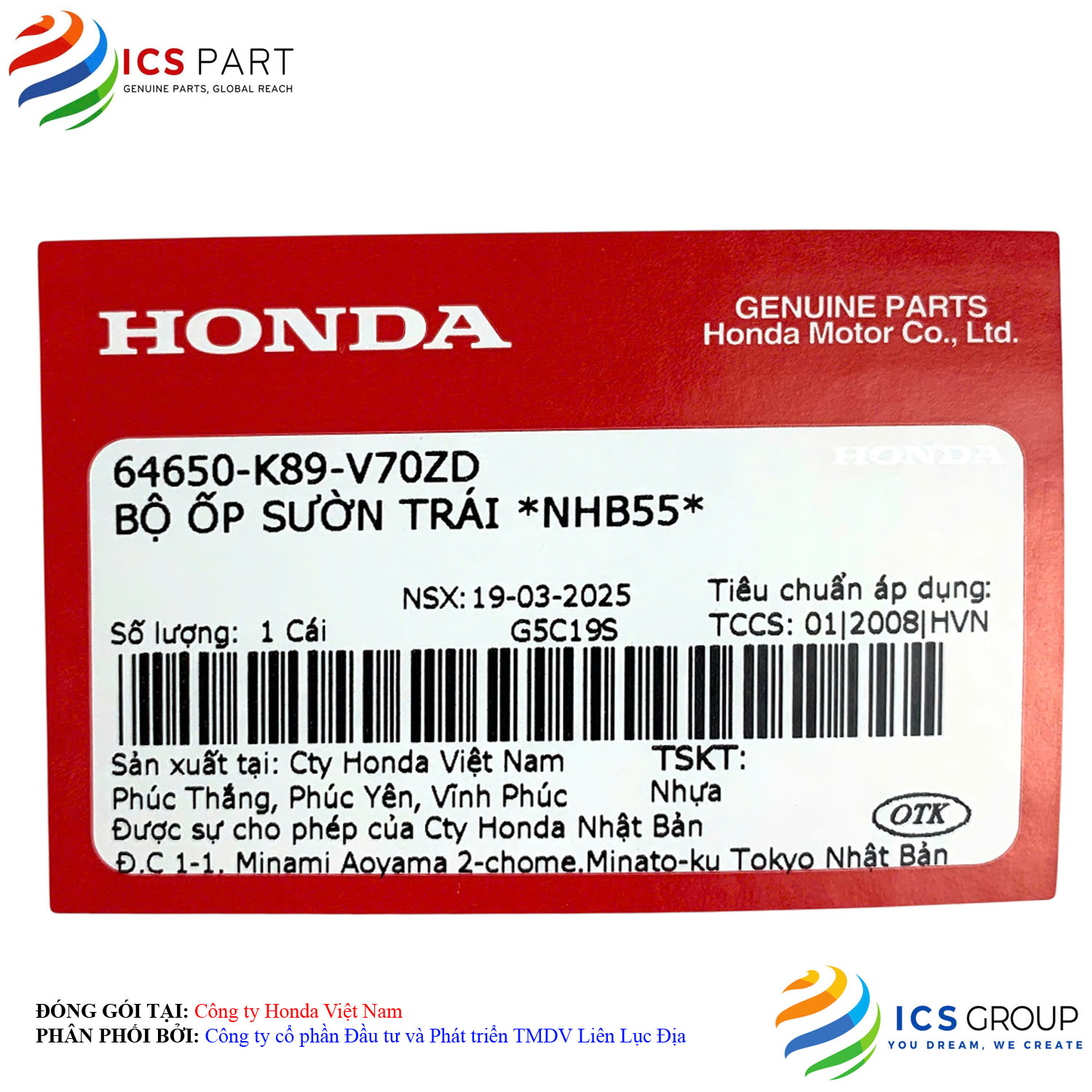 BỘ ỐP SƯỜN TRÁI *NHB55* - Ảnh 2
