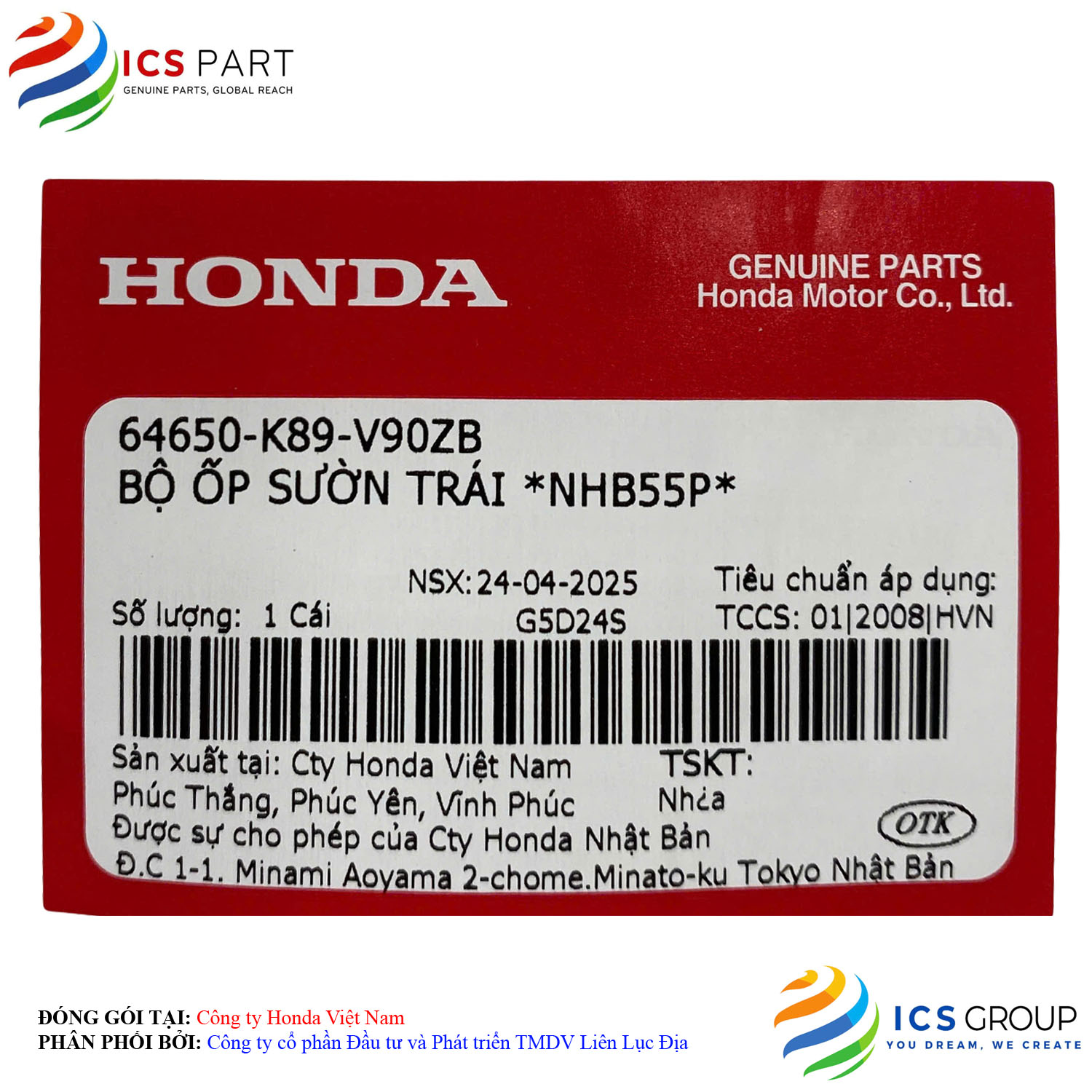 BỘ ỐP SƯỜN TRÁI *NHB55P* - Ảnh 2