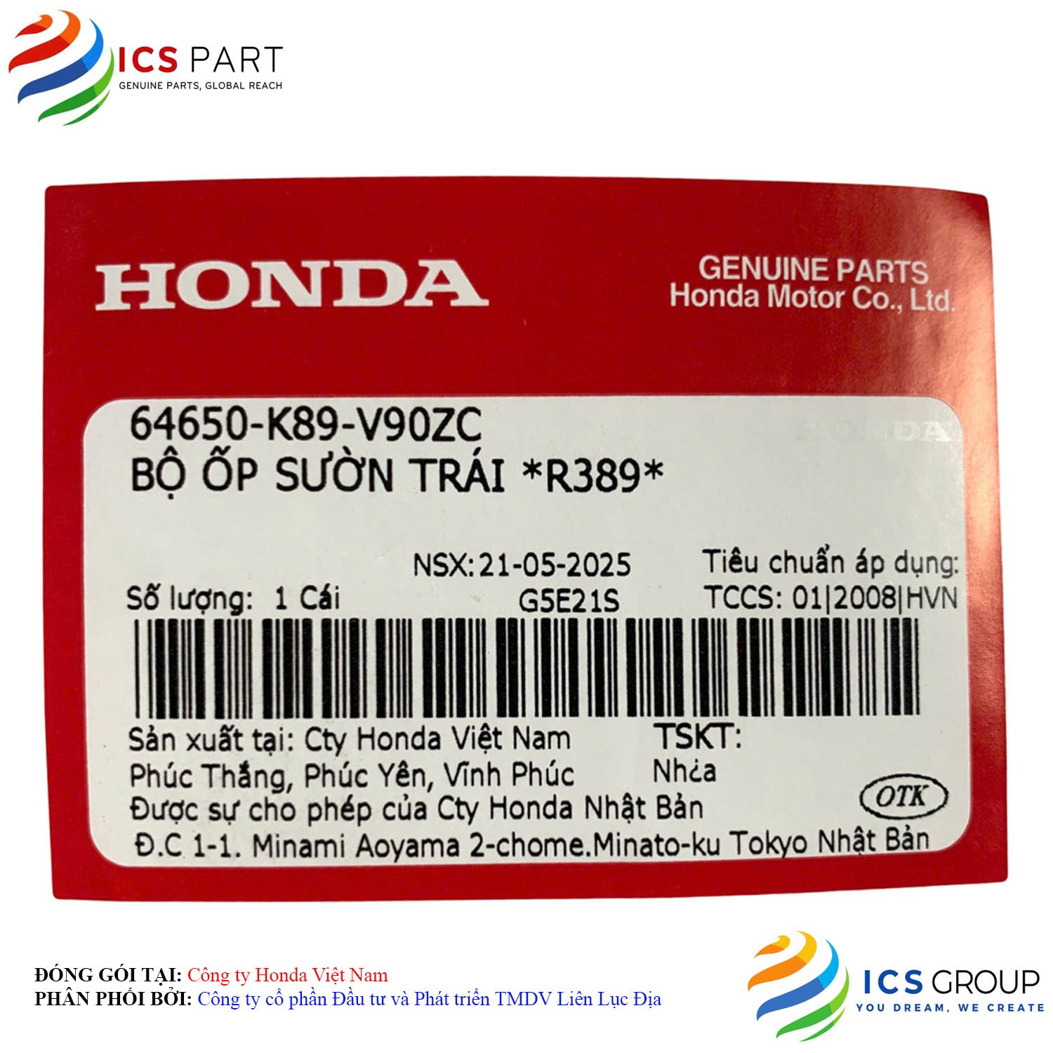 BỘ ỐP SƯỜN TRÁI *R389* - Ảnh 2