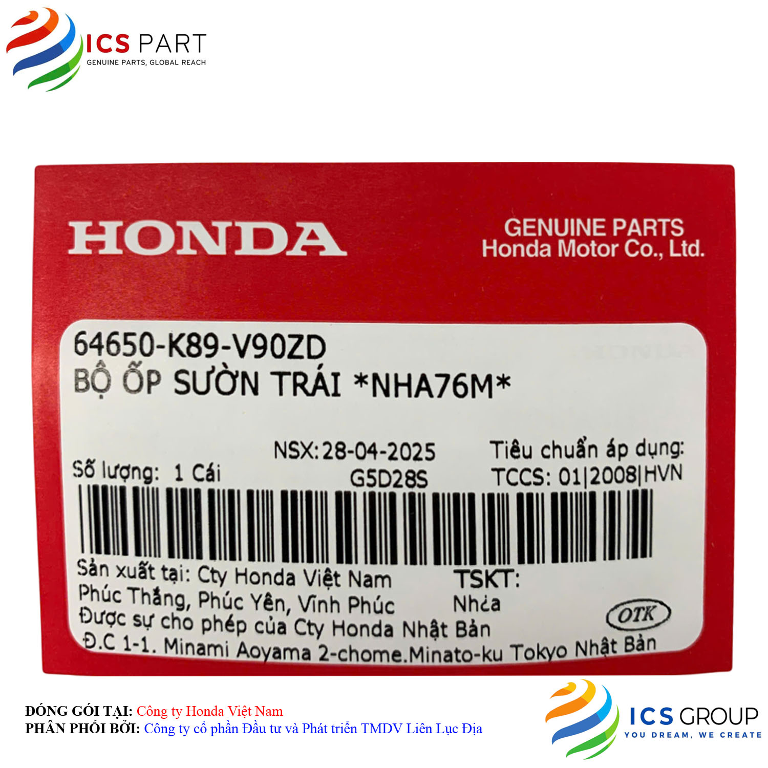 BỘ ỐP SƯỜN TRÁI *NHA76M* - Ảnh 2