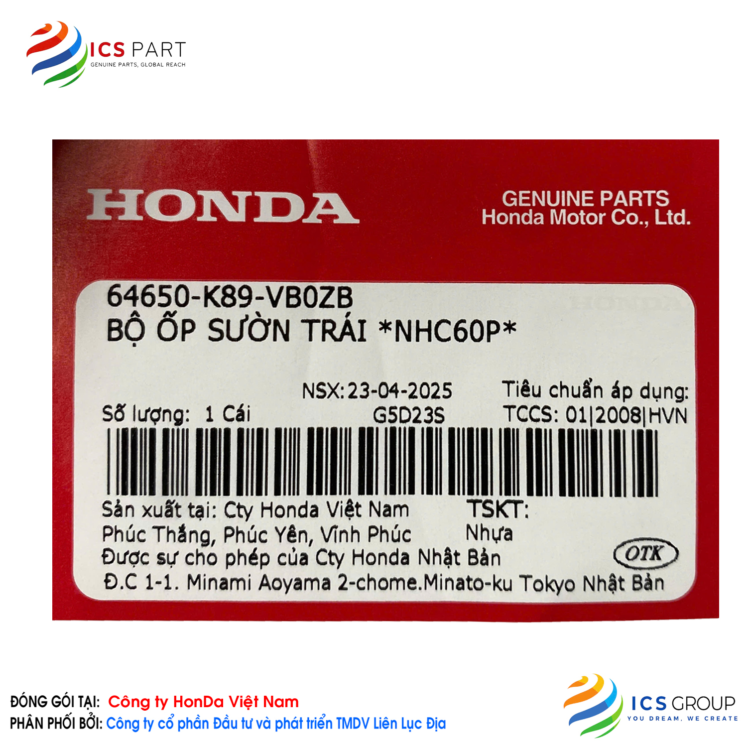 BỘ ỐP SƯỜN TRÁI *NHC60P* - Ảnh 2