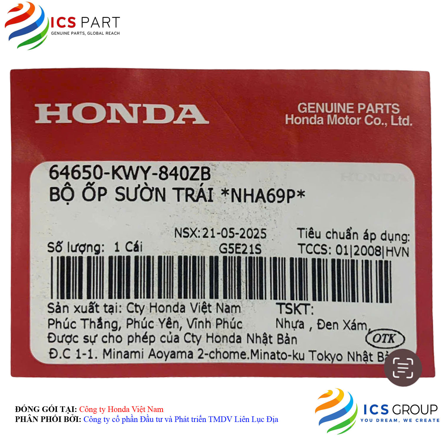 BỘ ỐP SƯỜN TRÁI *NHA69P* - Ảnh 2