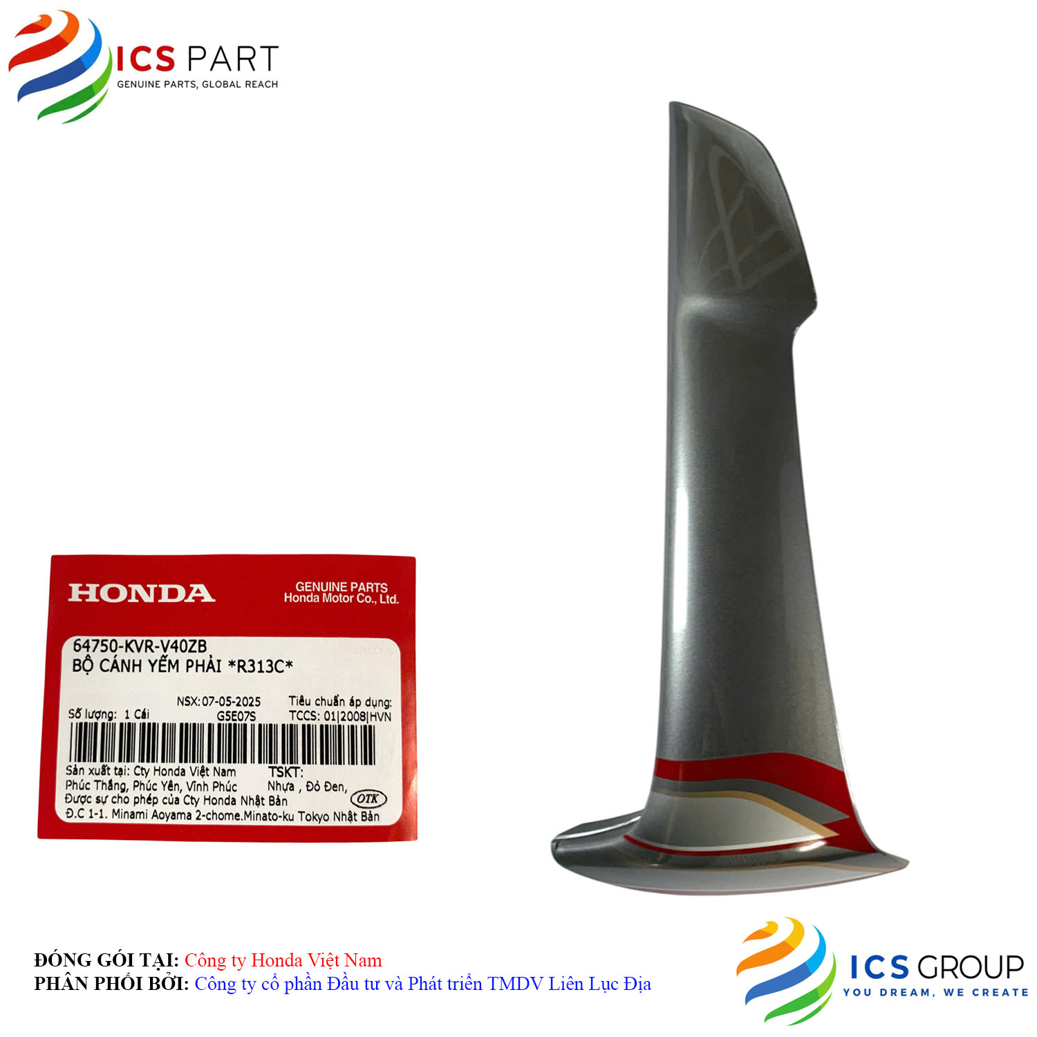 BỘ CÁNH YẾM PHẢI *R313C* - Ảnh 3