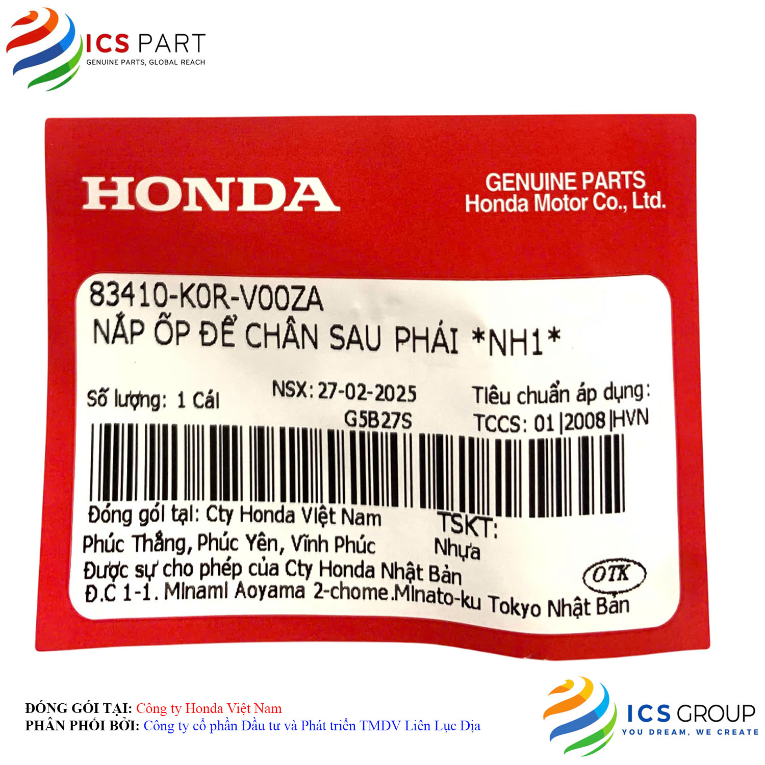 NẮP ỐP ĐỂ CHÂN SAU PHẢI *NH1* - Ảnh 2