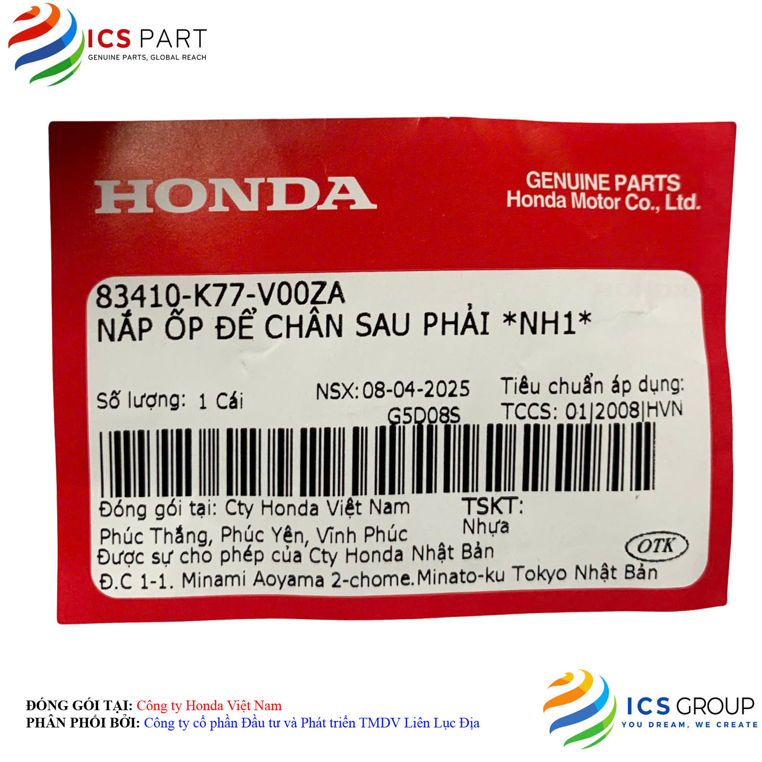 NẮP ỐP ĐỂ CHÂN SAU PHẢI *NH1* - Ảnh 2